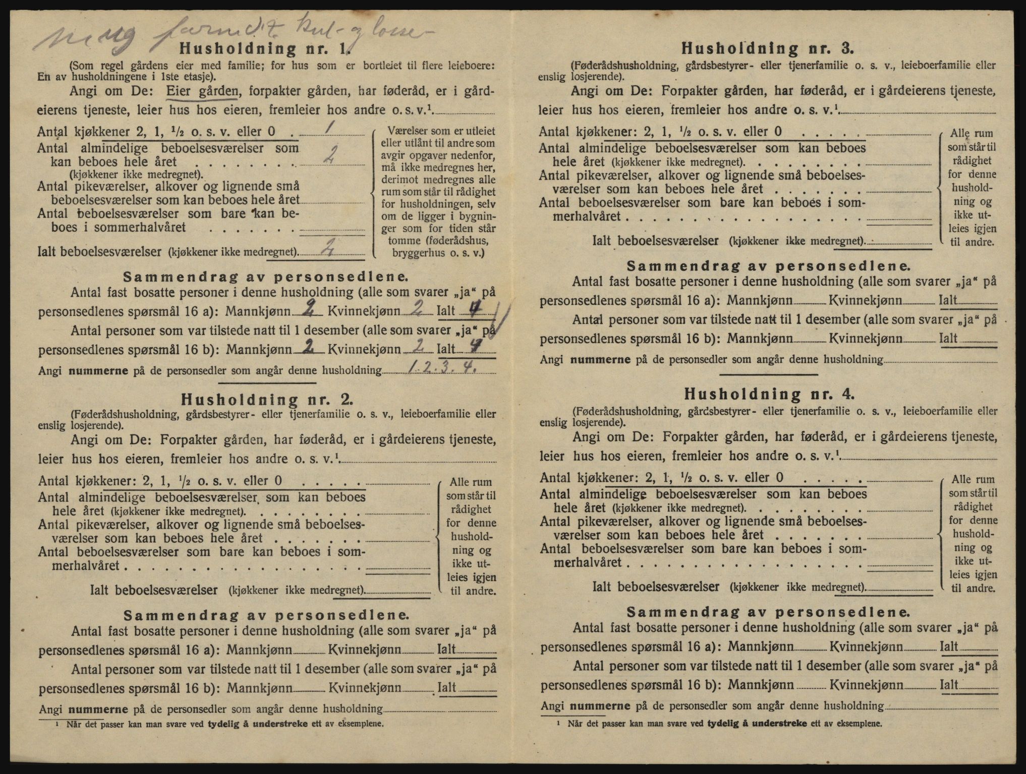 SAO, 1920 census for Glemmen, 1920, p. 2214