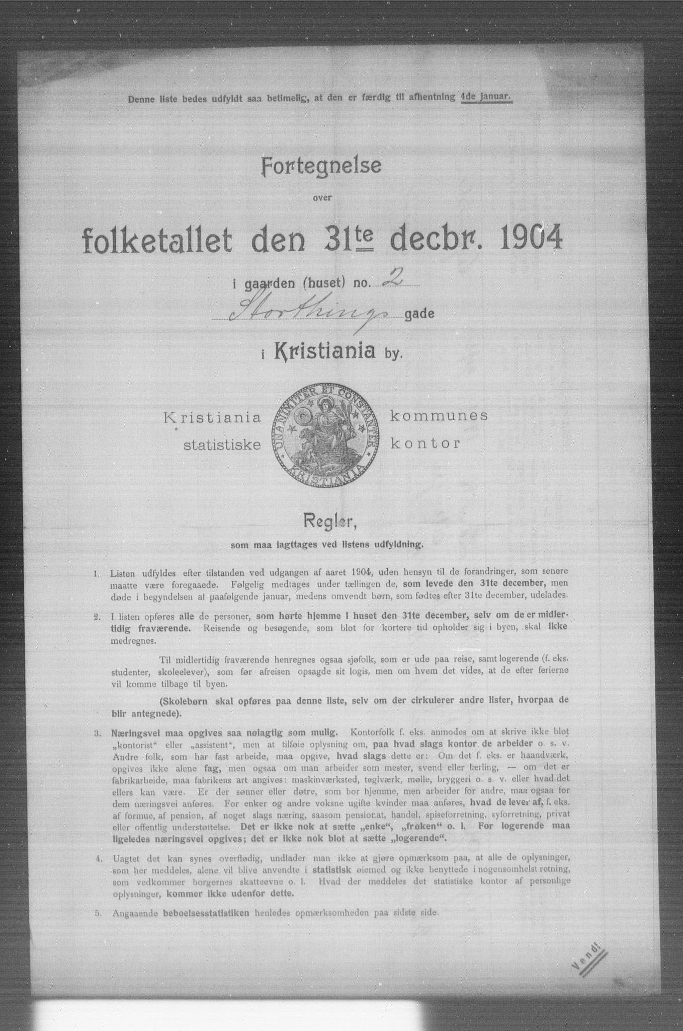 OBA, Municipal Census 1904 for Kristiania, 1904, p. 19614