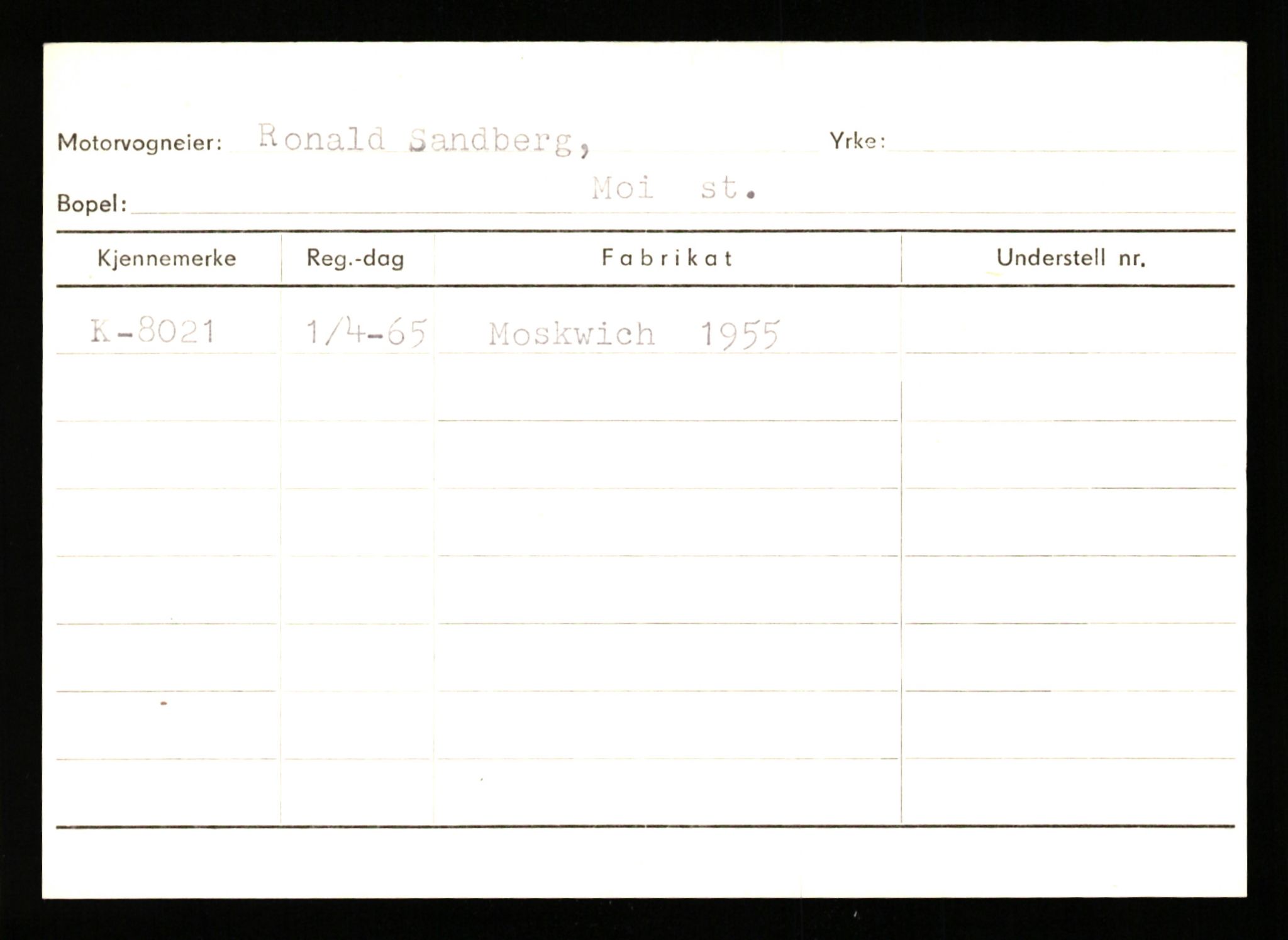 Stavanger trafikkstasjon, AV/SAST-A-101942/0/G/L0002: Registreringsnummer: 5791 - 10405, 1930-1971, p. 1143