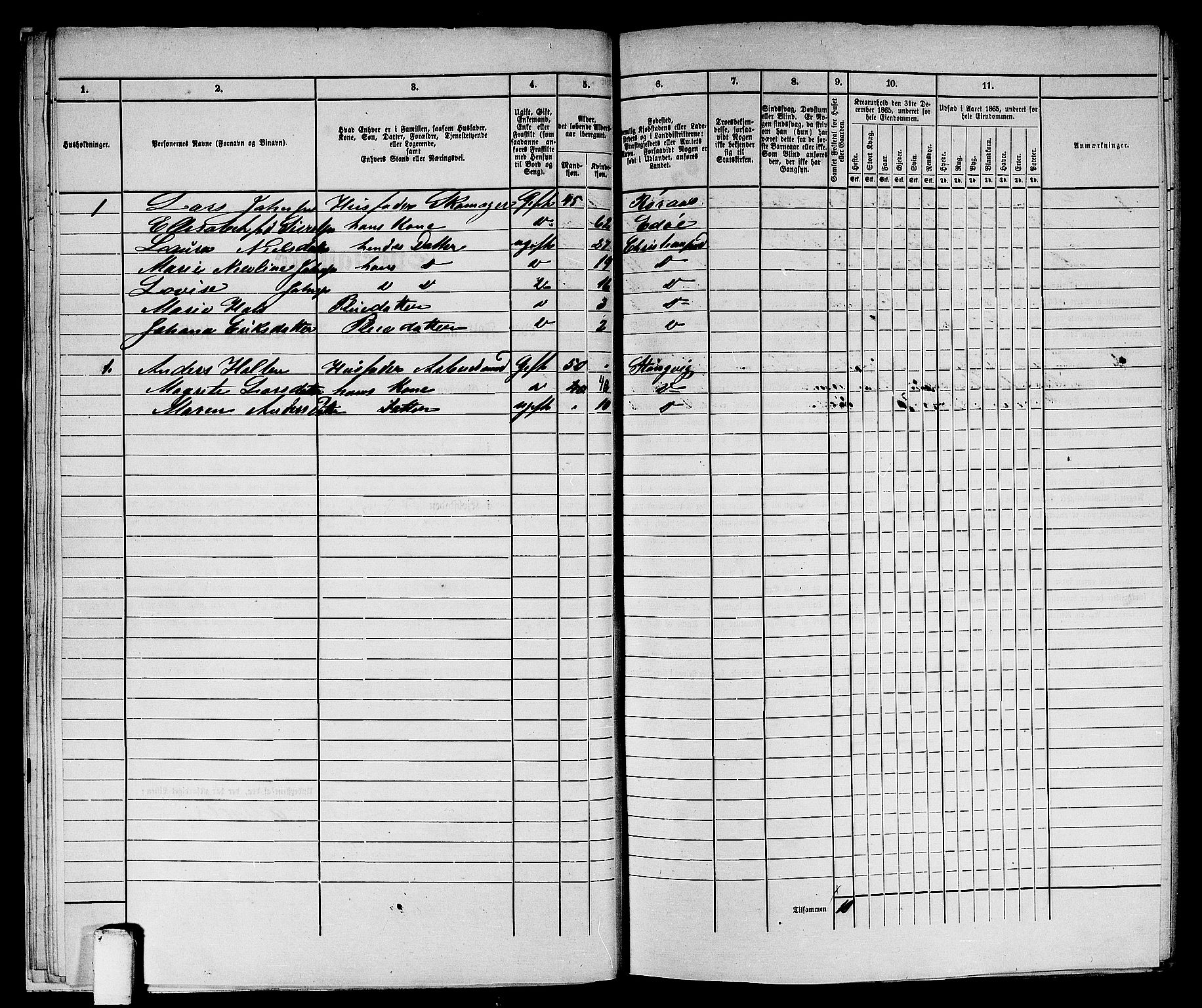 RA, 1865 census for Kristiansund/Kristiansund, 1865, p. 532