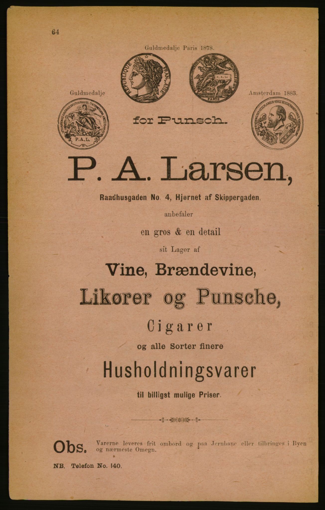 Kristiania/Oslo adressebok, PUBL/-, 1888, p. 64