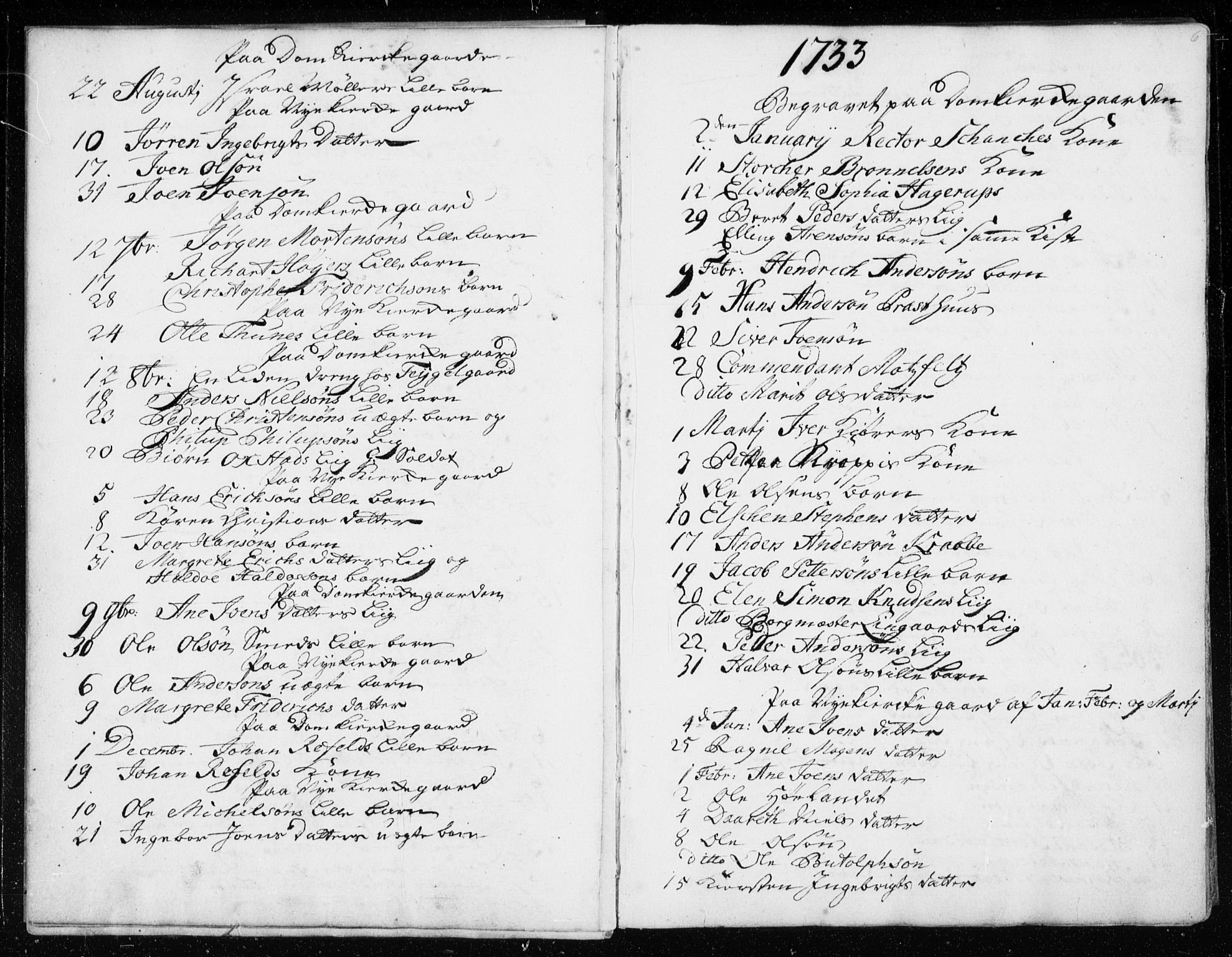 Ministerialprotokoller, klokkerbøker og fødselsregistre - Sør-Trøndelag, SAT/A-1456/601/L0037: Parish register (official) no. 601A05, 1729-1761, p. 6
