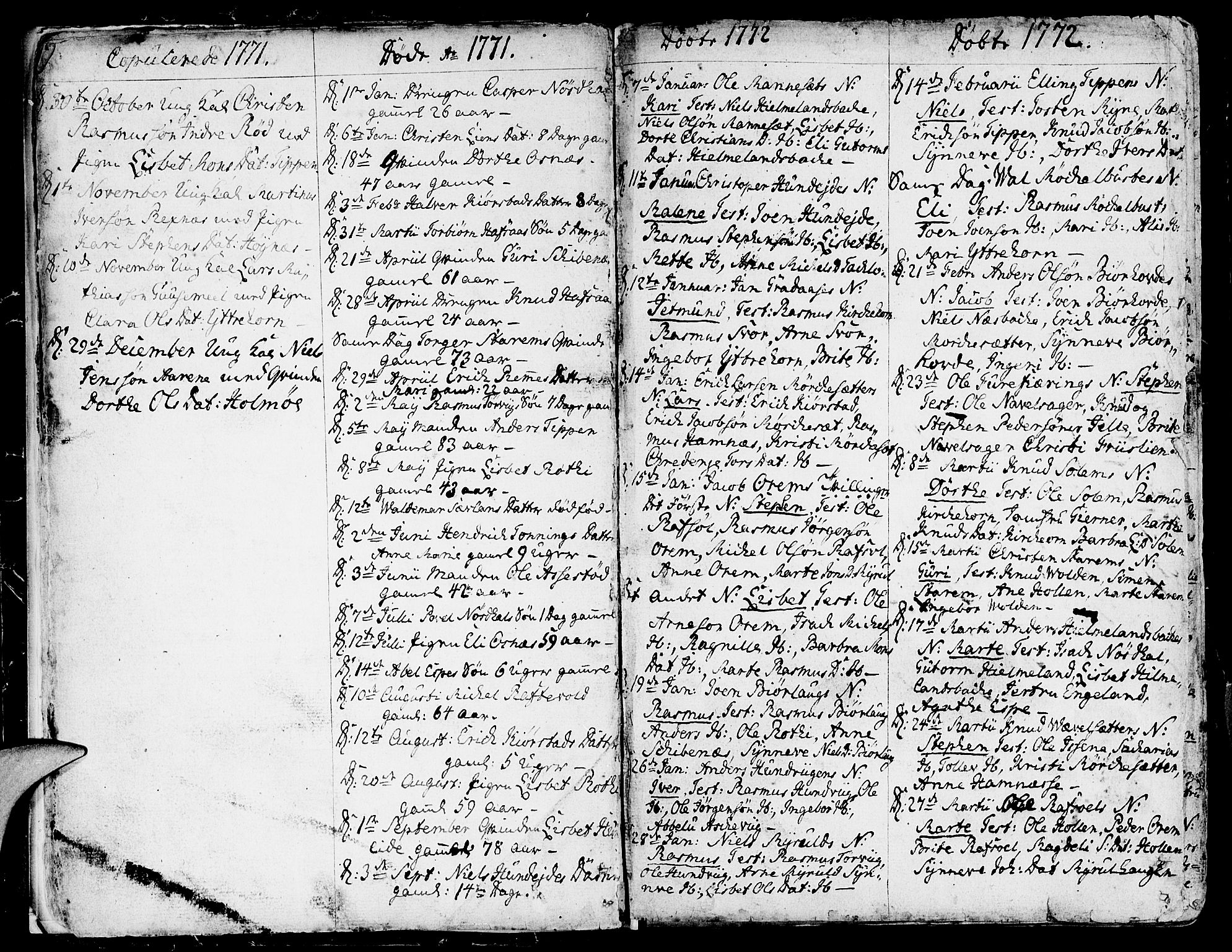 Eid sokneprestembete, AV/SAB-A-82301/H/Haa/Haaa/L0003: Parish register (official) no. A 3, 1770-1805, p. 9