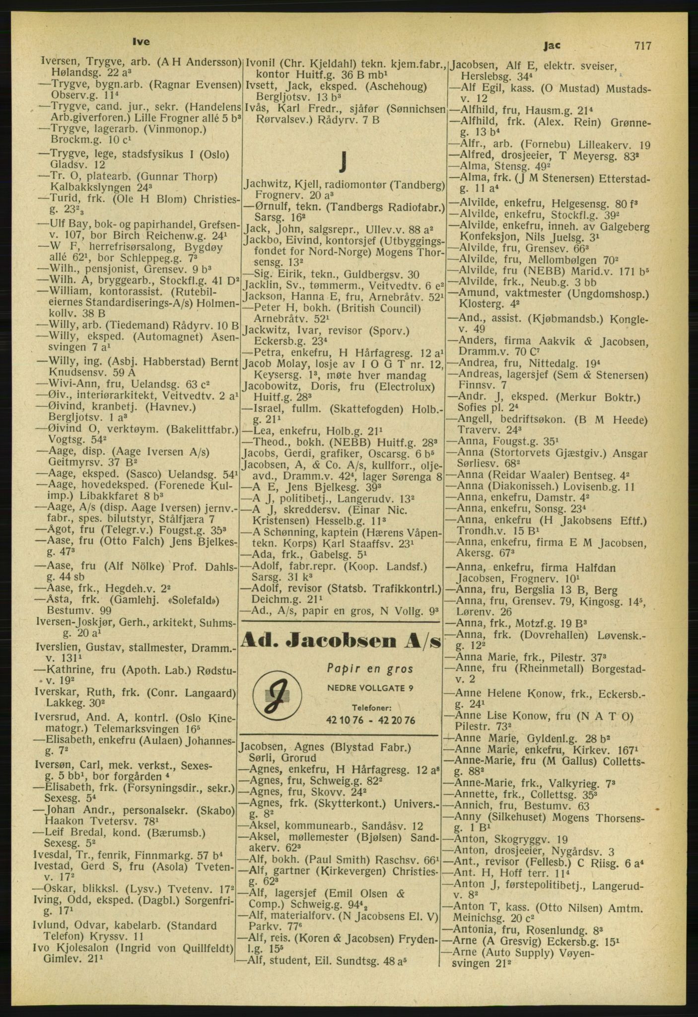 Kristiania/Oslo adressebok, PUBL/-, 1959-1960, p. 717
