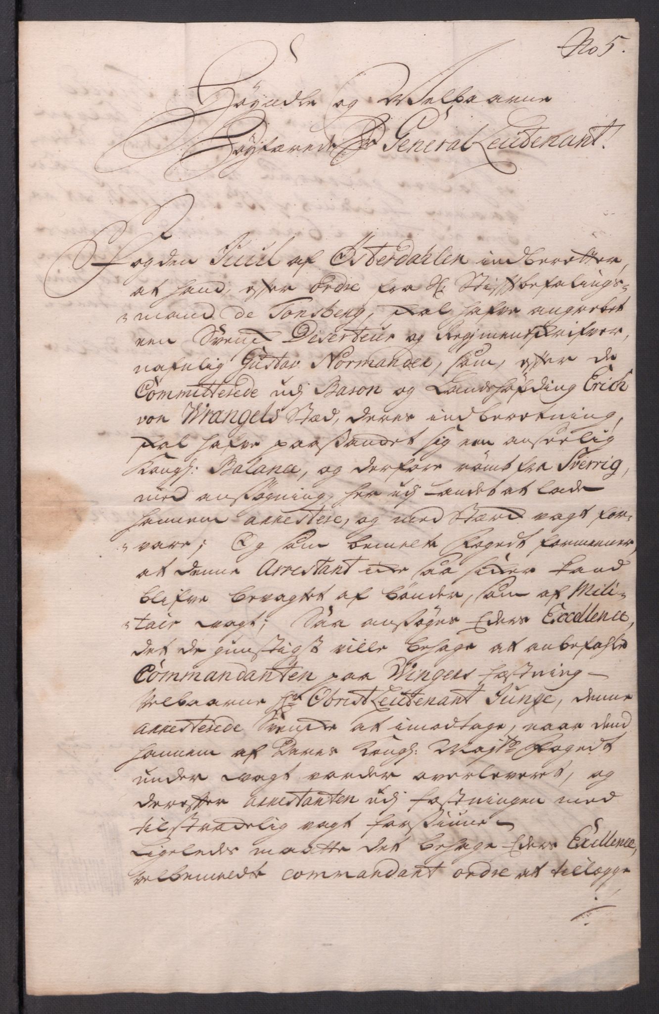 Kommanderende general (KG I) med Det norske krigsdirektorium, AV/RA-EA-5419/D/L0061: Stattholderens, stiftamtmenns og amtmenns brev, 1731-1740, p. 14