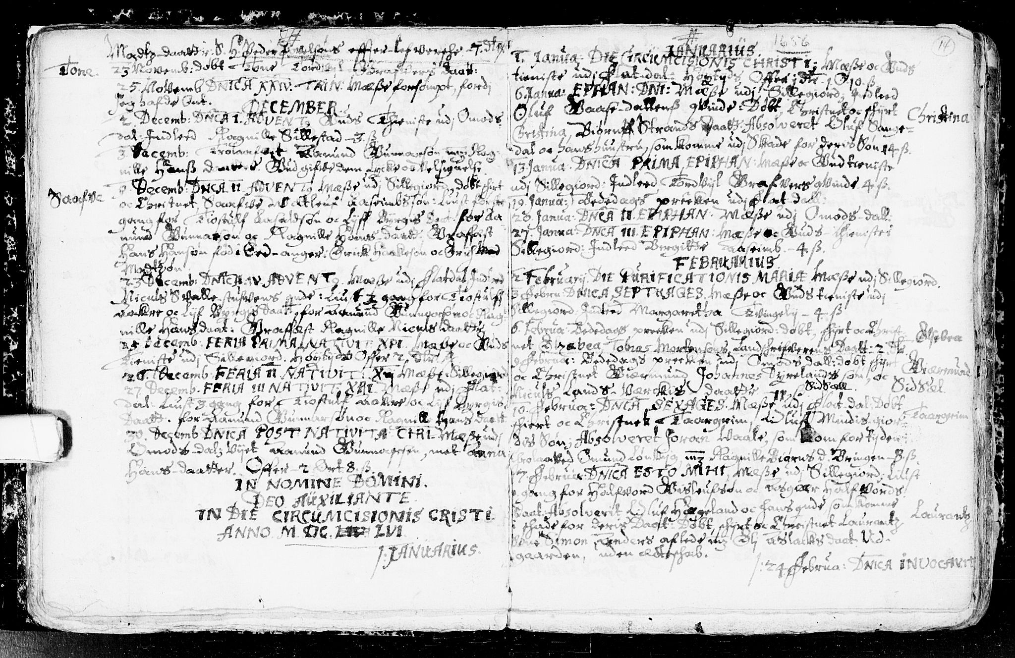 Seljord kirkebøker, SAKO/A-20/F/Fa/L0001: Parish register (official) no. I 1, 1654-1686, p. 14