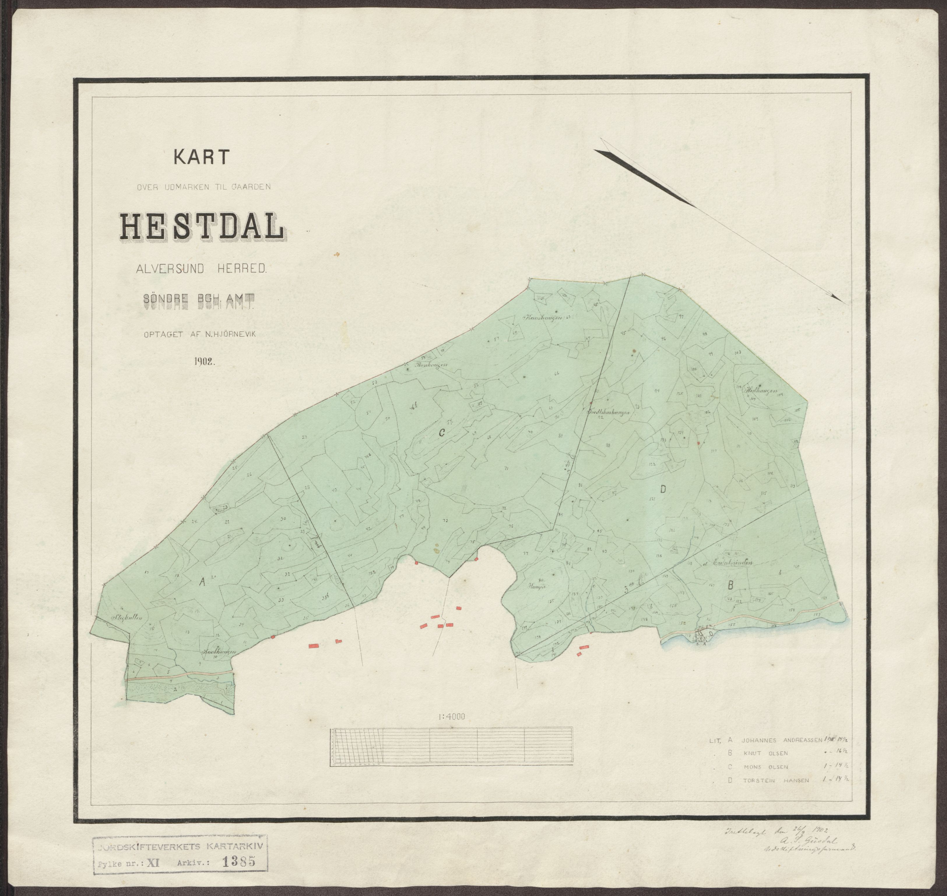 Jordskifteverkets kartarkiv, AV/RA-S-3929/T, 1859-1988, p. 1541