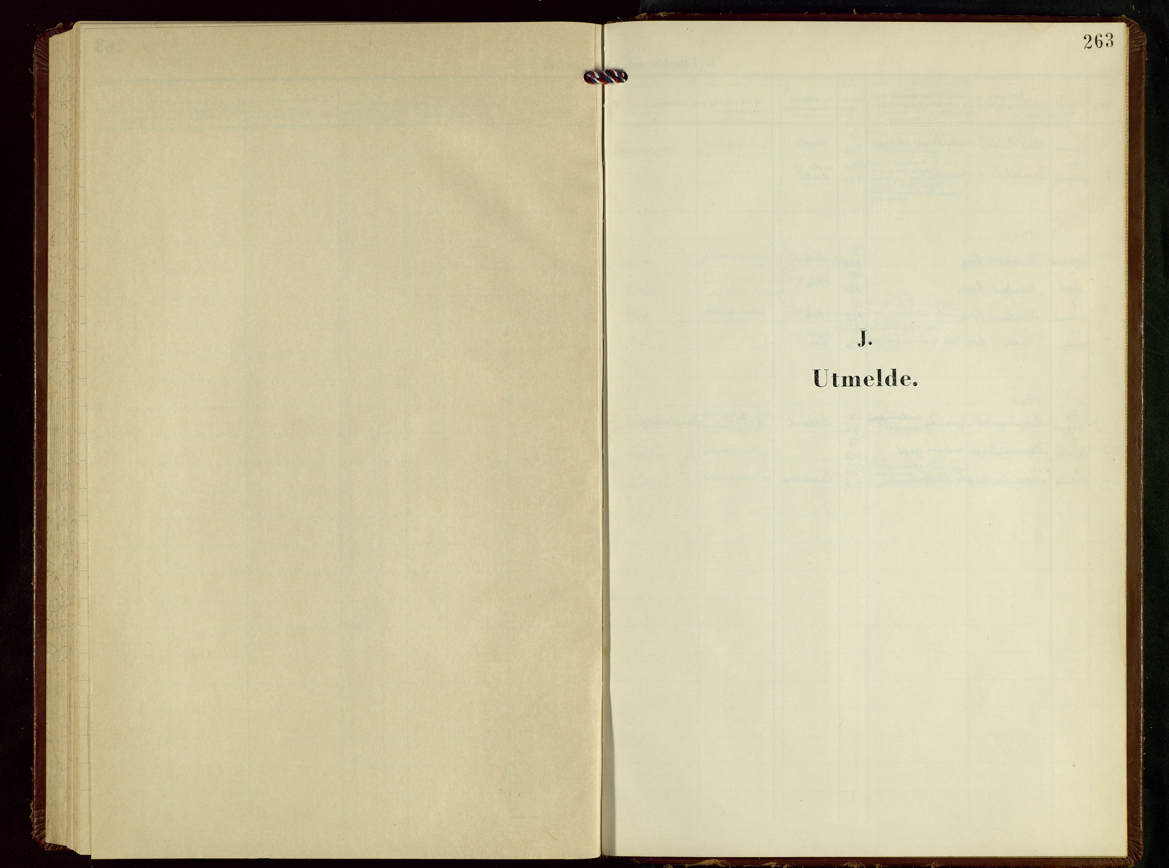 Hetland sokneprestkontor, AV/SAST-A-101826/30/30BB/L0019: Parish register (copy) no. B 19, 1956-1968, p. 263