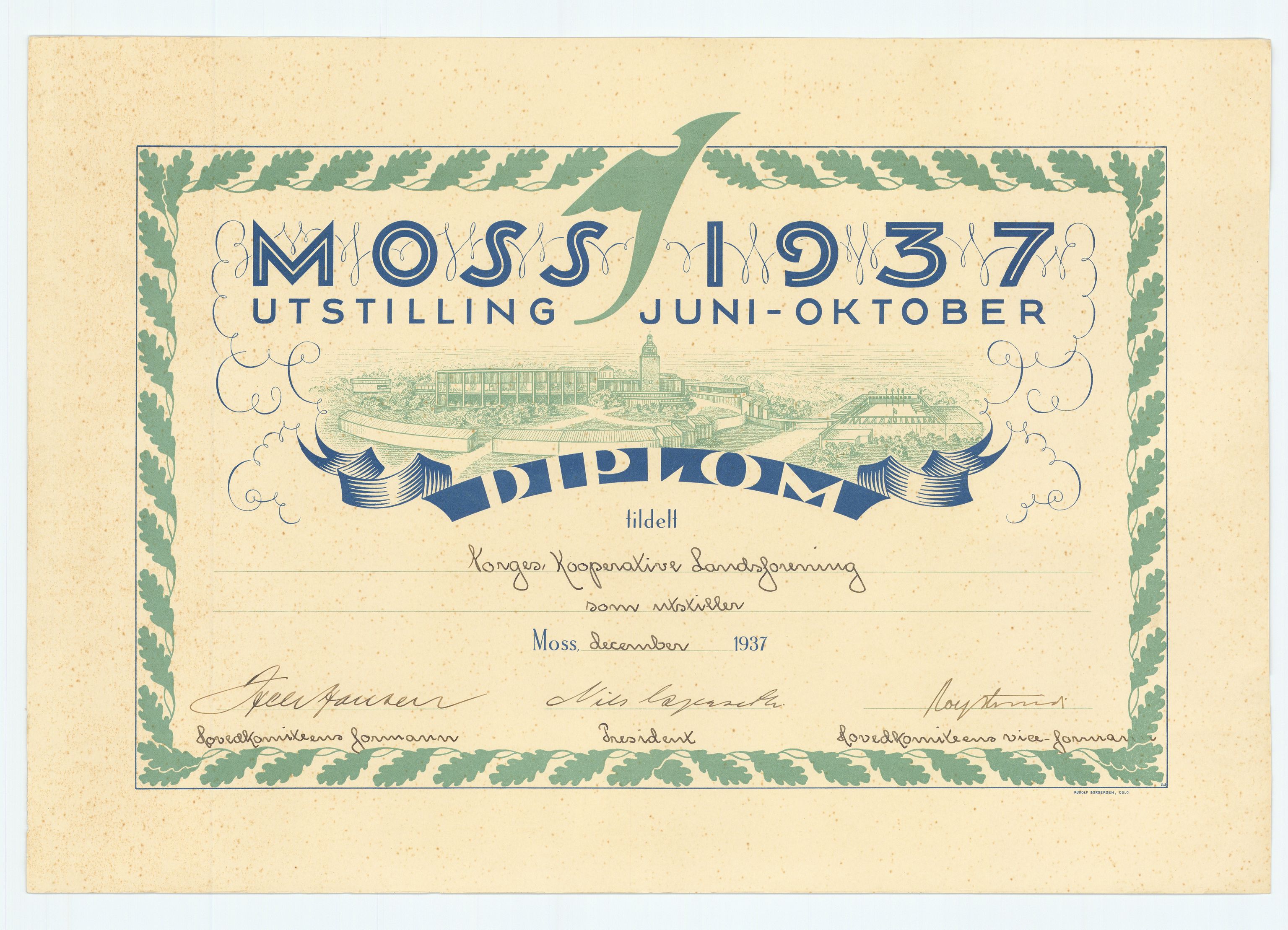 Coop NKL BA (Coop Norge SA), AV/RA-PA-1394/Y/L0008: Mappe med reklameplakater, arbeidsreglement og diplomer. Stiftelsesprotokoller for noen av de første lokale kooperative selskaper, 1900-2005, p. 6