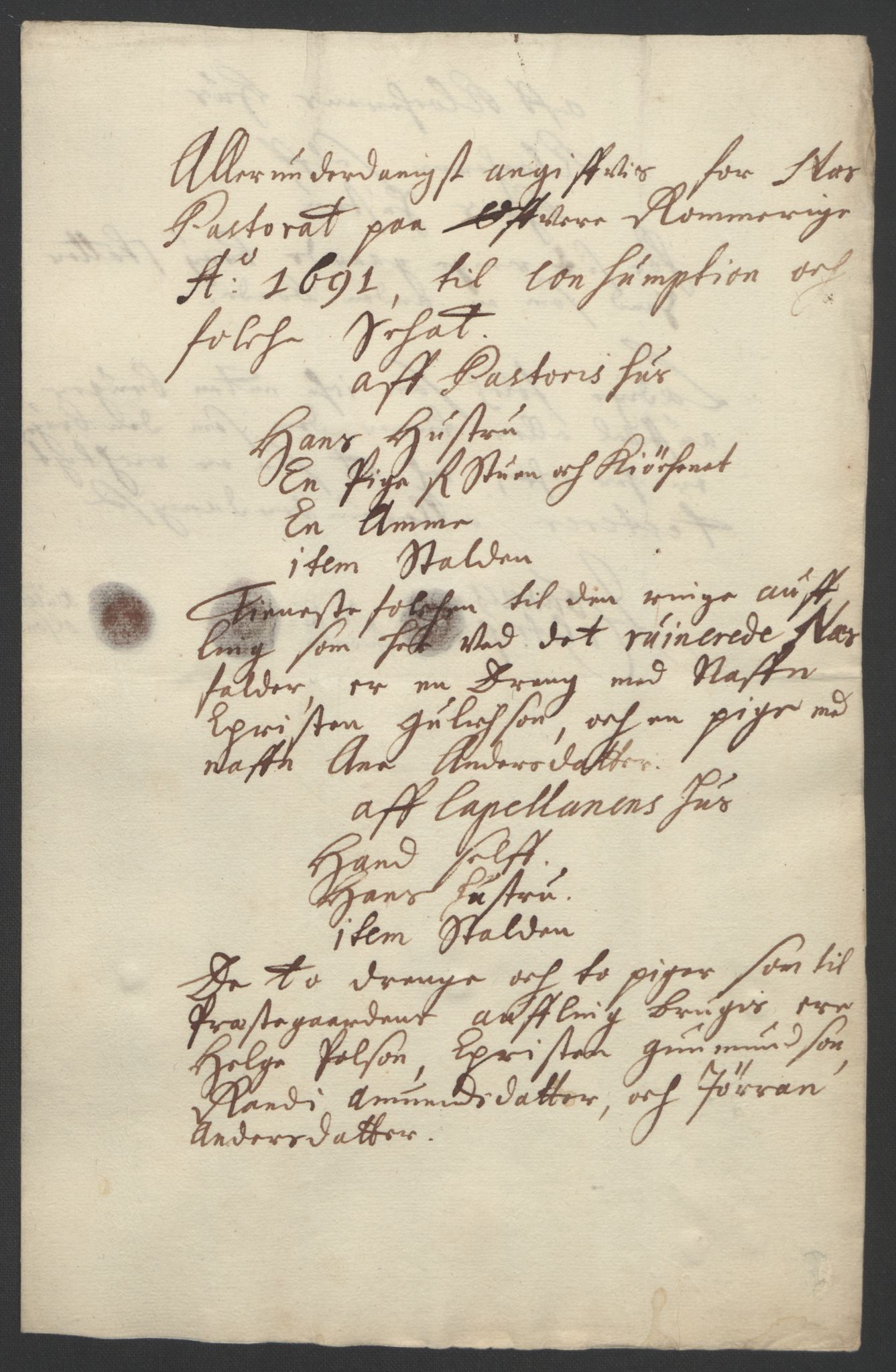 Rentekammeret inntil 1814, Reviderte regnskaper, Fogderegnskap, AV/RA-EA-4092/R12/L0703: Fogderegnskap Øvre Romerike, 1691, p. 232