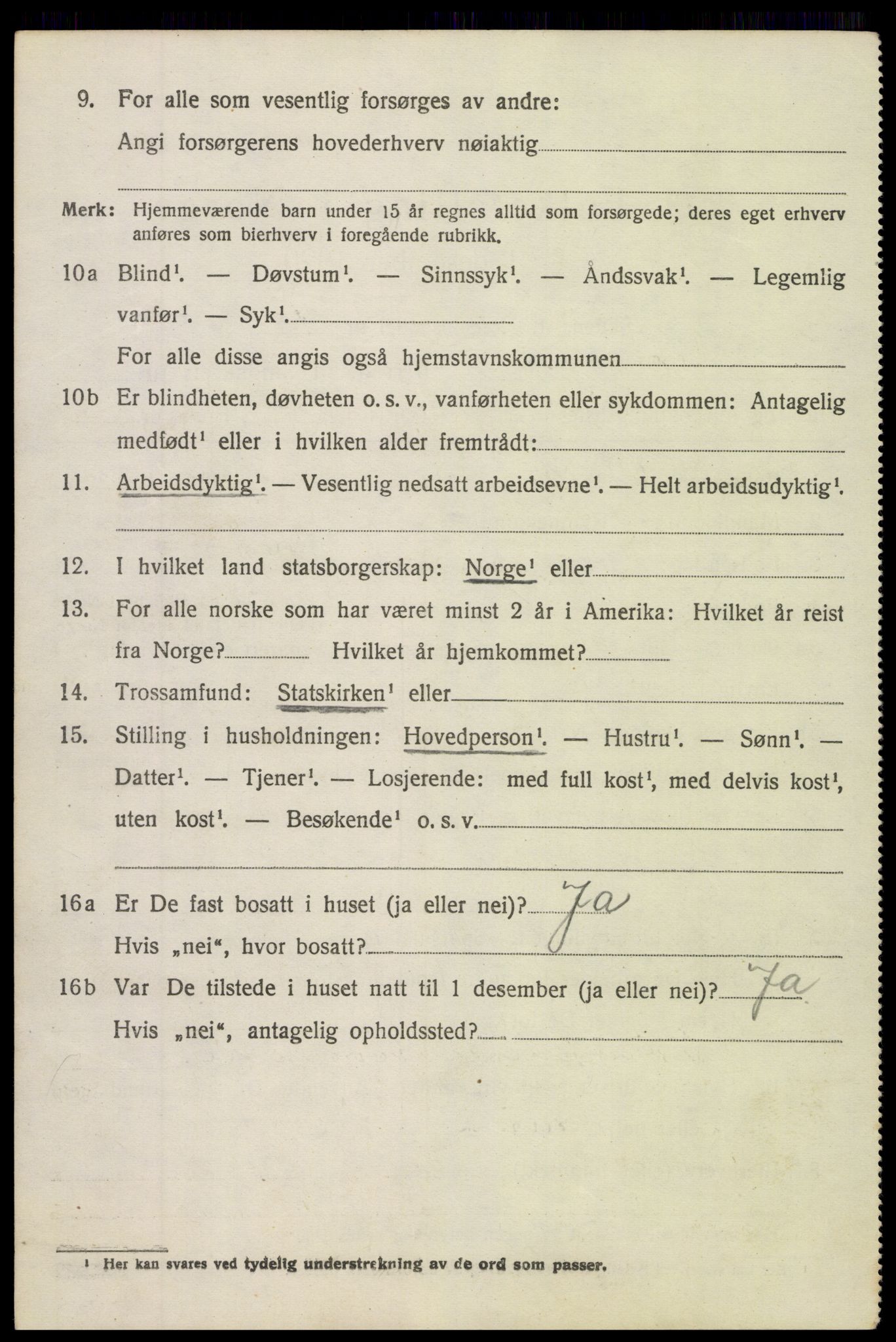 SAH, 1920 census for Torpa, 1920, p. 3488