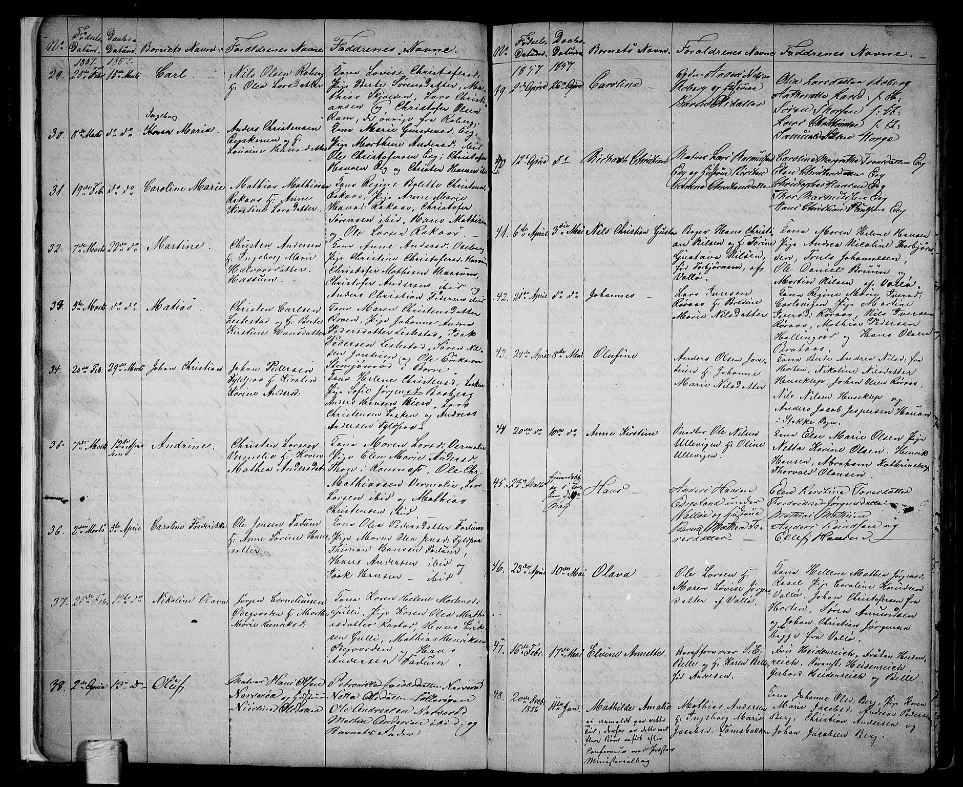 Sem kirkebøker, AV/SAKO-A-5/G/Ga/L0004: Parish register (copy) no. I 4, 1855-1877