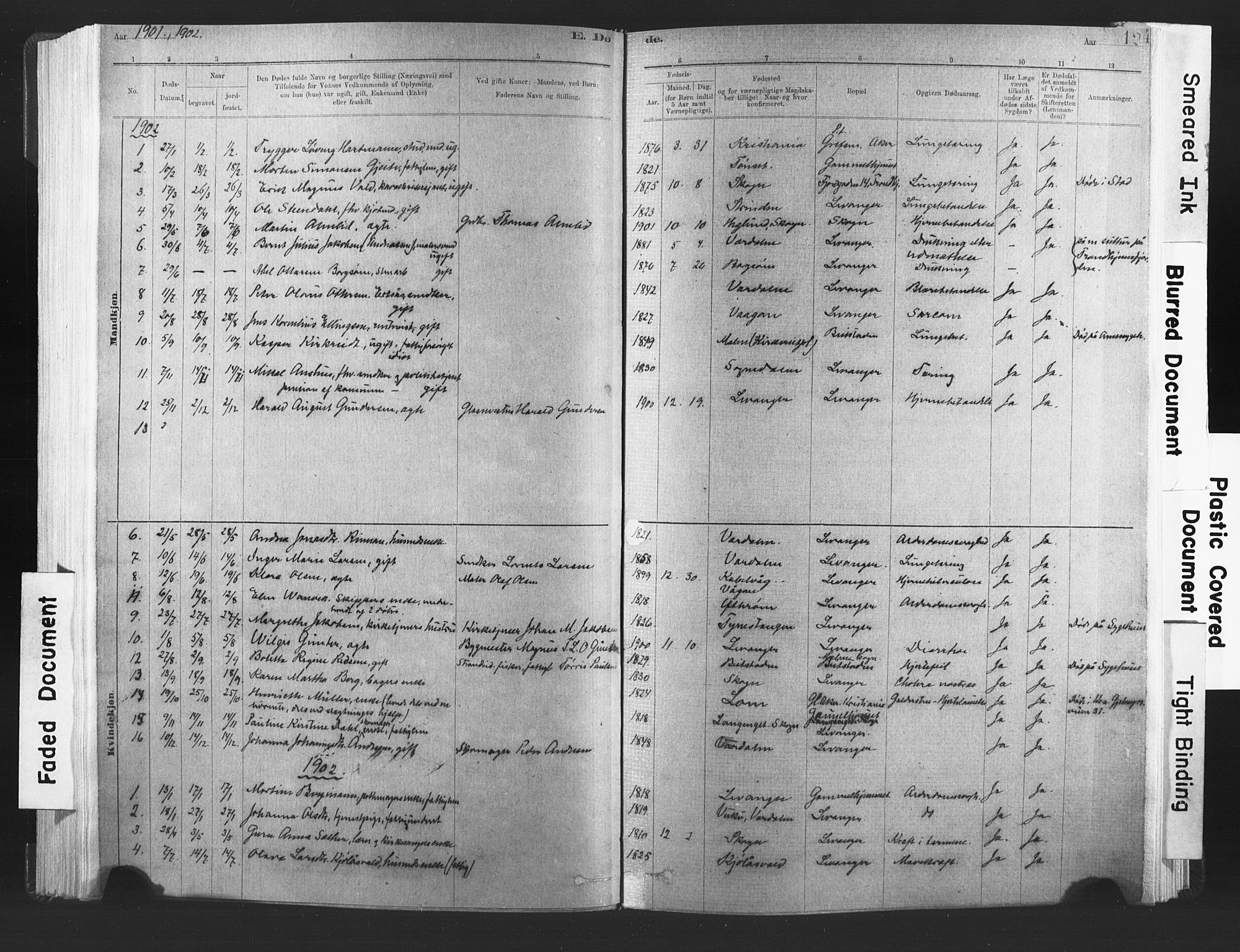 Ministerialprotokoller, klokkerbøker og fødselsregistre - Nord-Trøndelag, SAT/A-1458/720/L0189: Parish register (official) no. 720A05, 1880-1911, p. 124