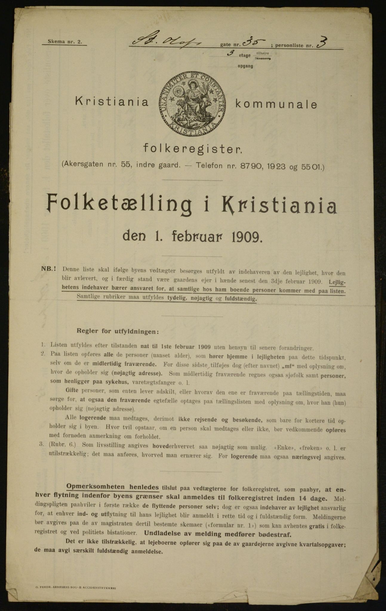 OBA, Municipal Census 1909 for Kristiania, 1909, p. 80281