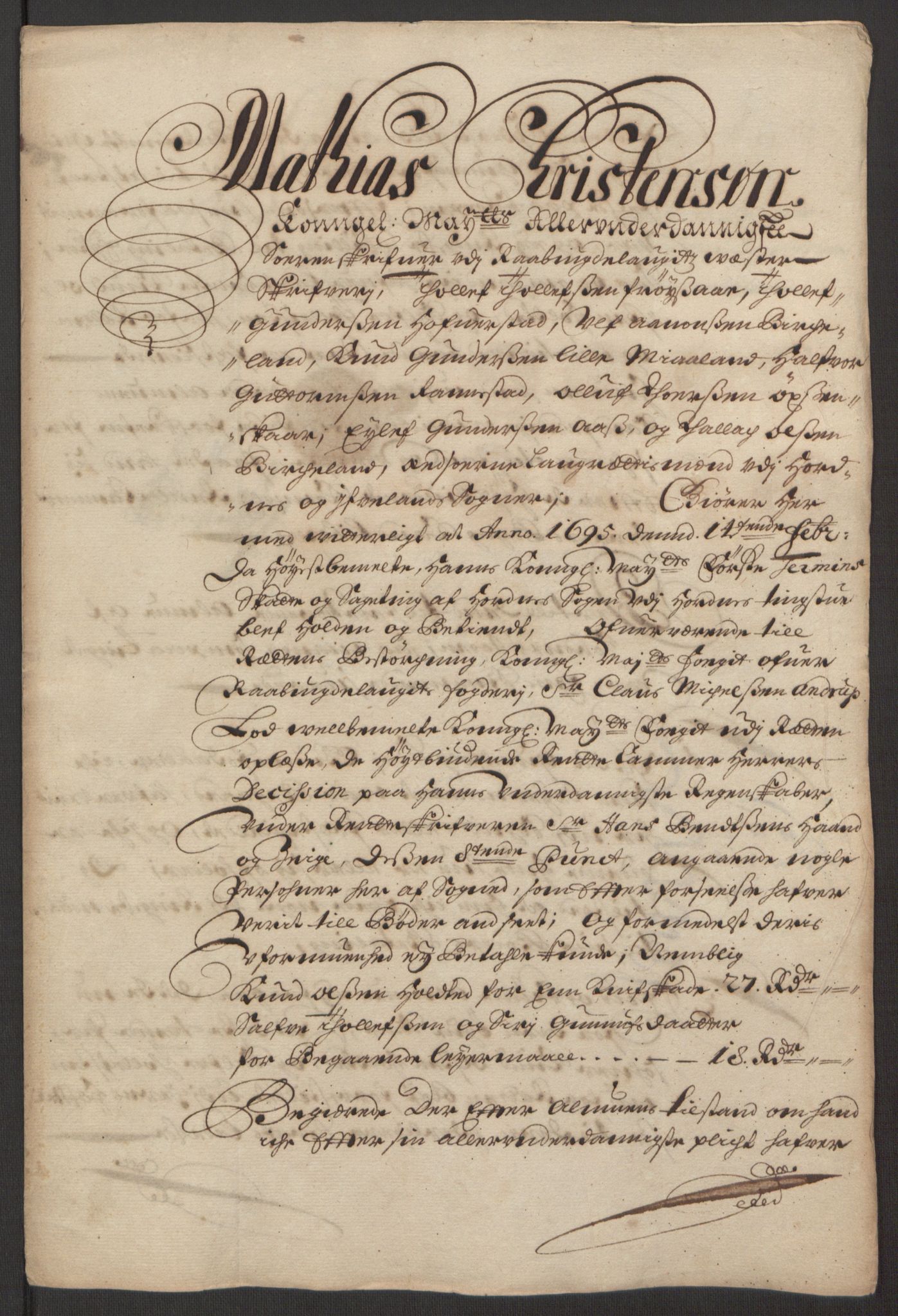 Rentekammeret inntil 1814, Reviderte regnskaper, Fogderegnskap, AV/RA-EA-4092/R40/L2444: Fogderegnskap Råbyggelag, 1693-1696, p. 191