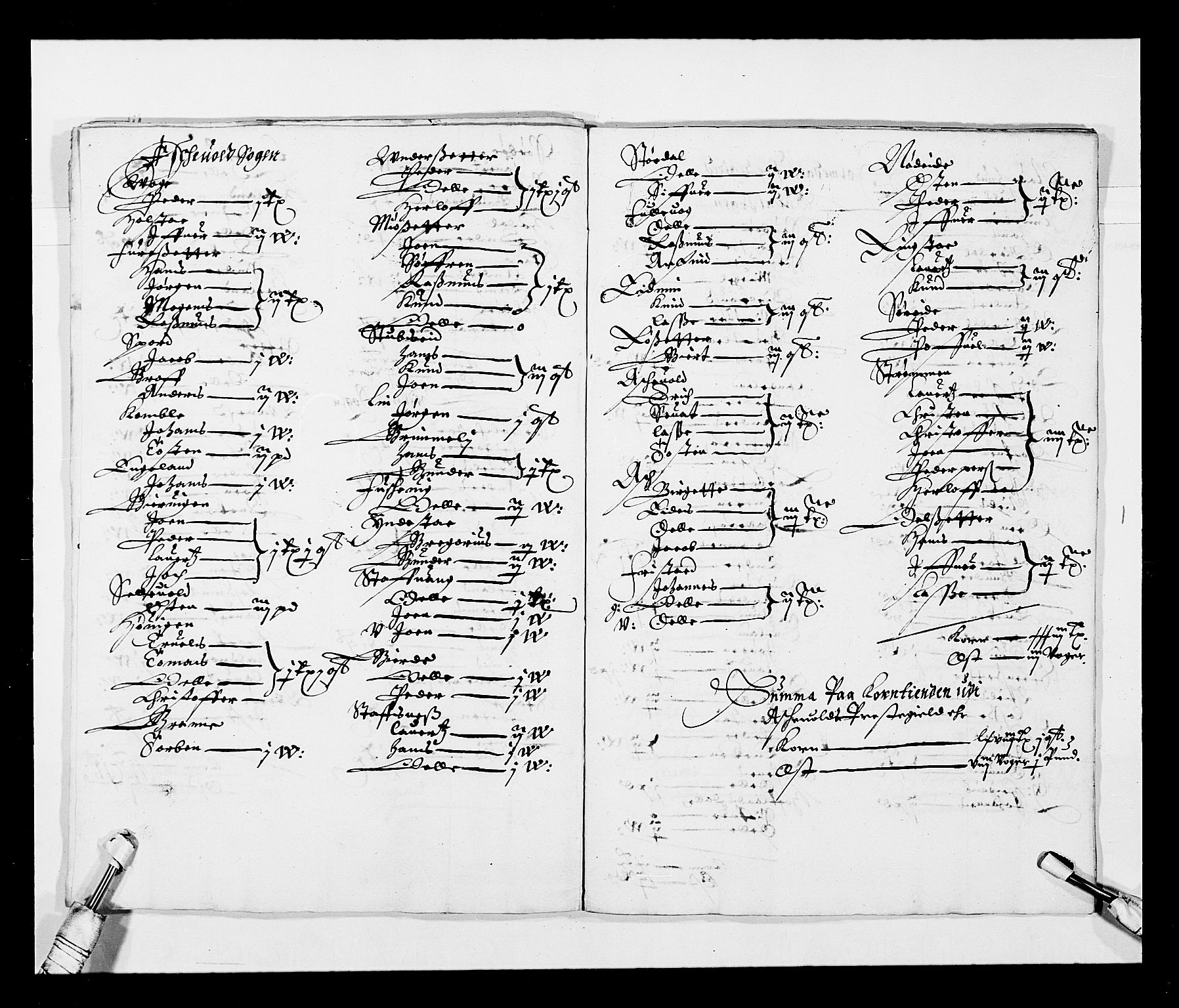 Stattholderembetet 1572-1771, AV/RA-EA-2870/Ek/L0026/0002: Jordebøker 1633-1658: / Tiendelister fra Bergenhus len, 1642-1647, p. 24