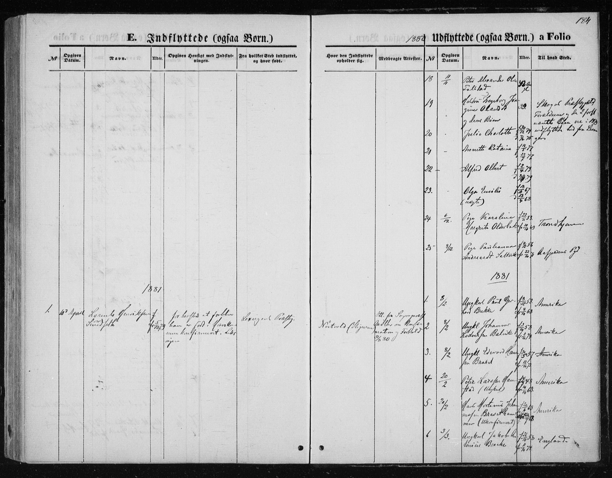 Ministerialprotokoller, klokkerbøker og fødselsregistre - Nord-Trøndelag, AV/SAT-A-1458/733/L0324: Parish register (official) no. 733A03, 1870-1883, p. 184