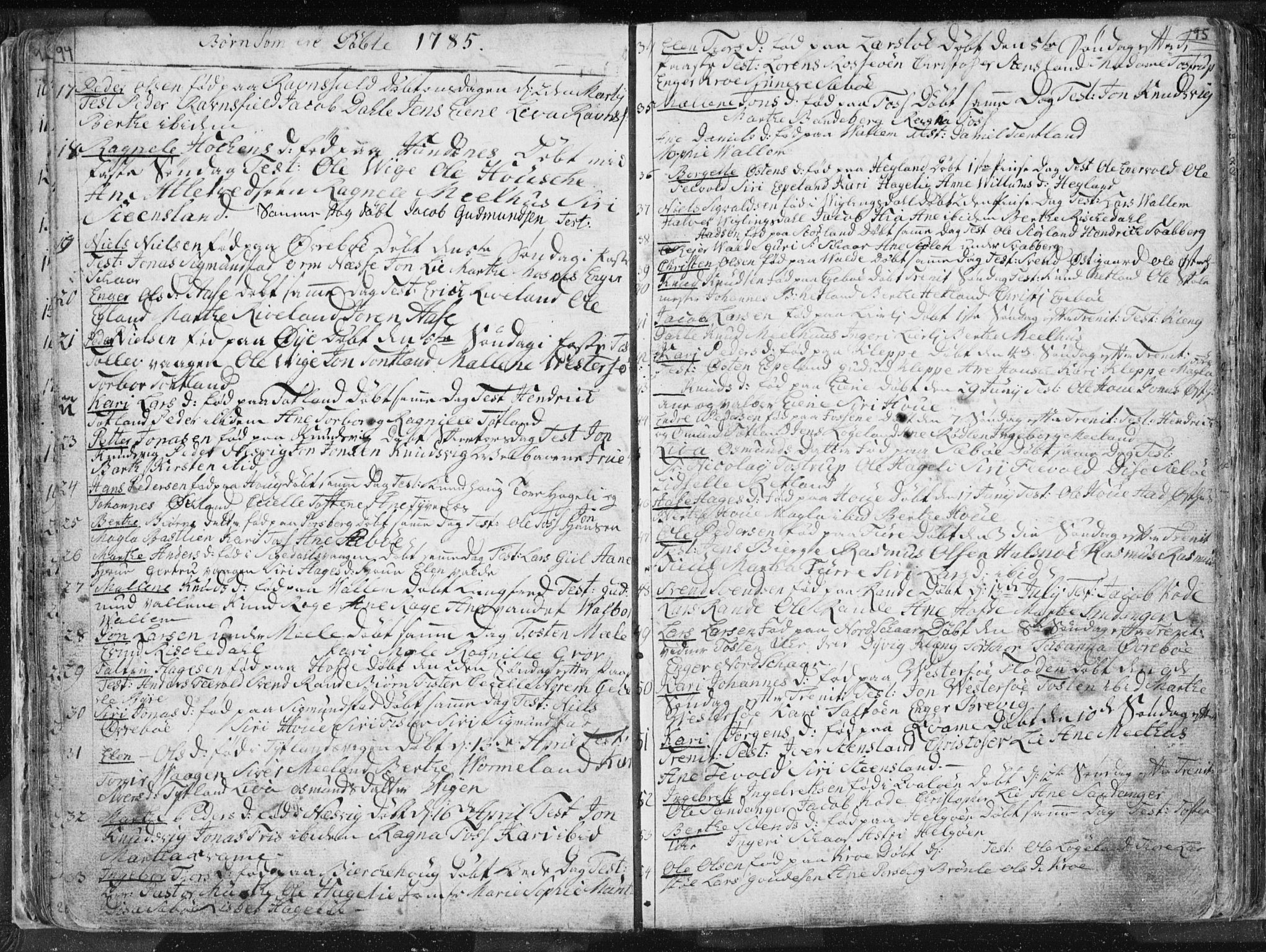 Hjelmeland sokneprestkontor, SAST/A-101843/01/IV/L0001: Parish register (official) no. A 1, 1760-1799, p. 94-95