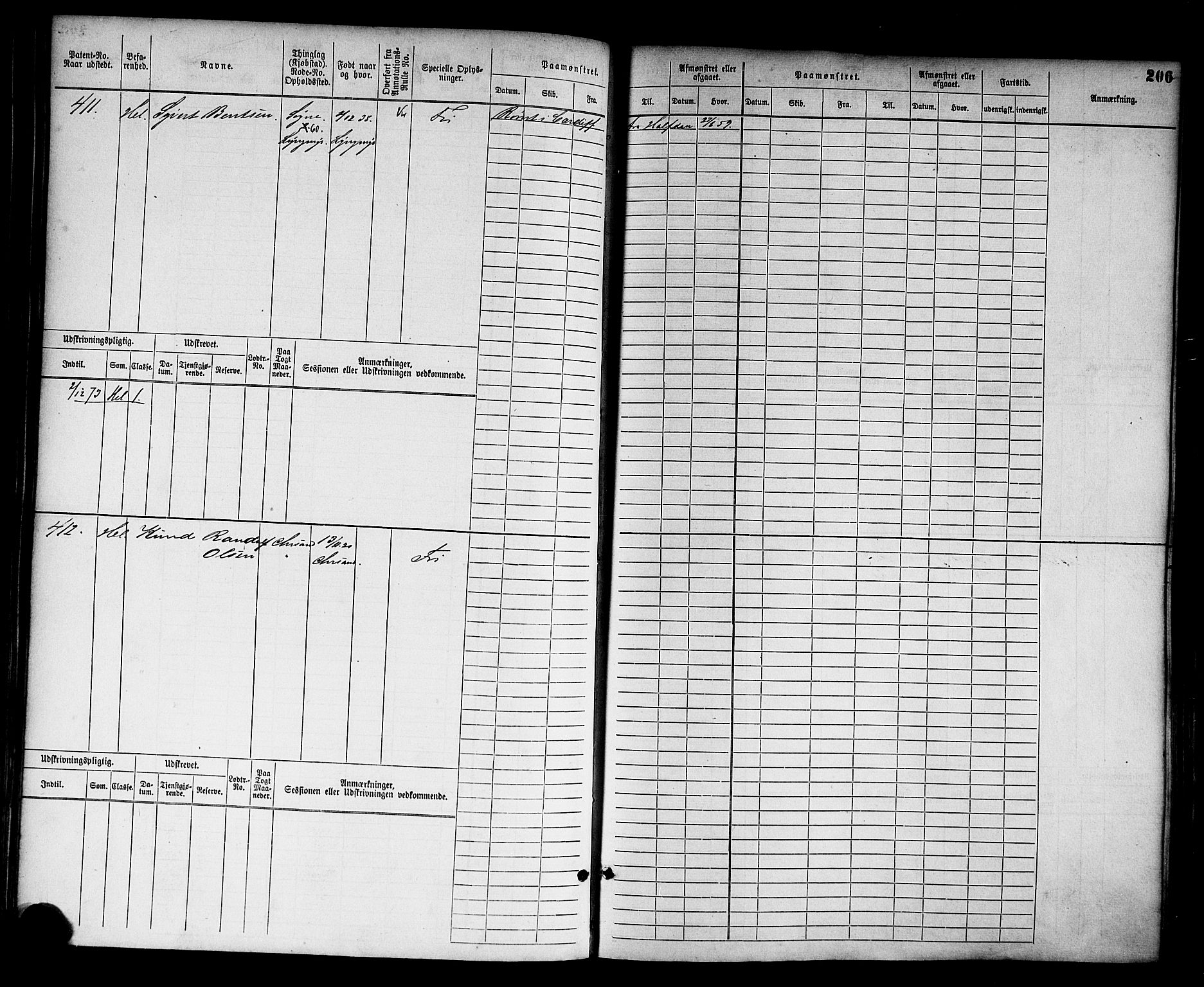 Kristiansand mønstringskrets, AV/SAK-2031-0015/F/Fb/L0003: Hovedrulle nr 1-762, I-10, 1860-1911, p. 217