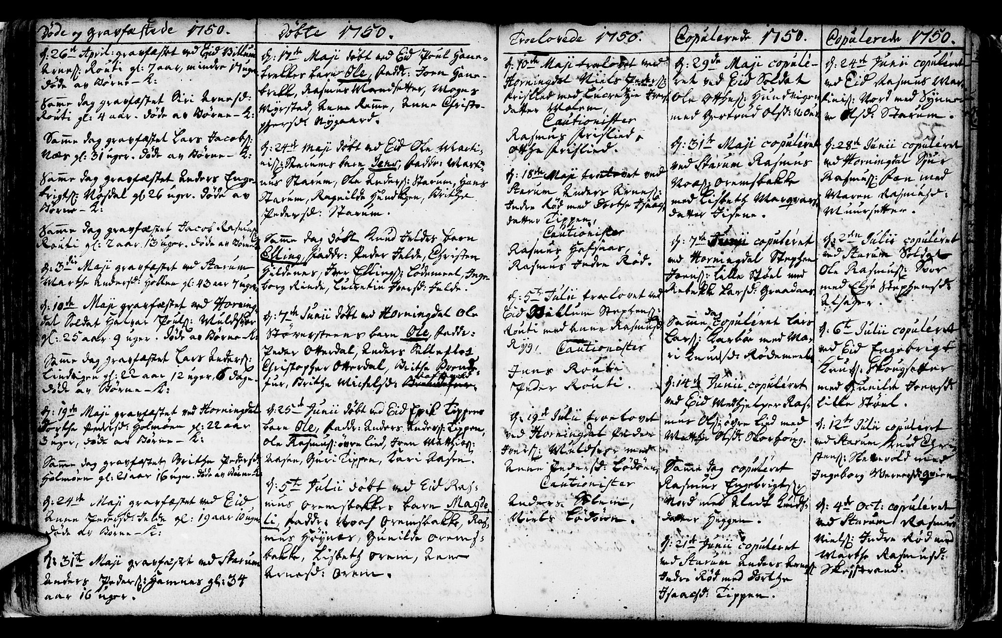 Eid sokneprestembete, AV/SAB-A-82301/H/Haa/Haaa/L0002: Parish register (official) no. A 2, 1741-1769, p. 55