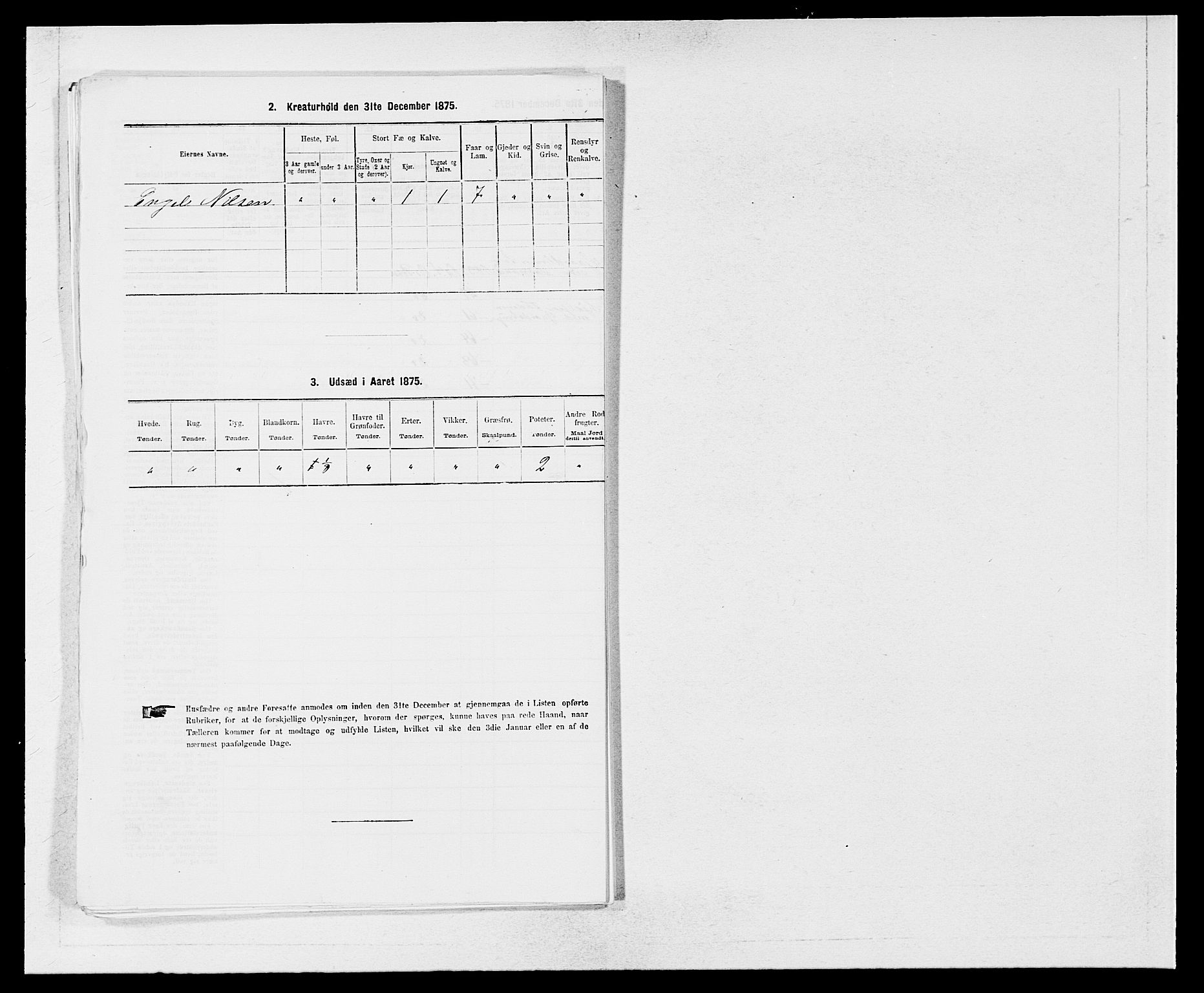 SAB, 1875 census for 1243P Os, 1875, p. 750