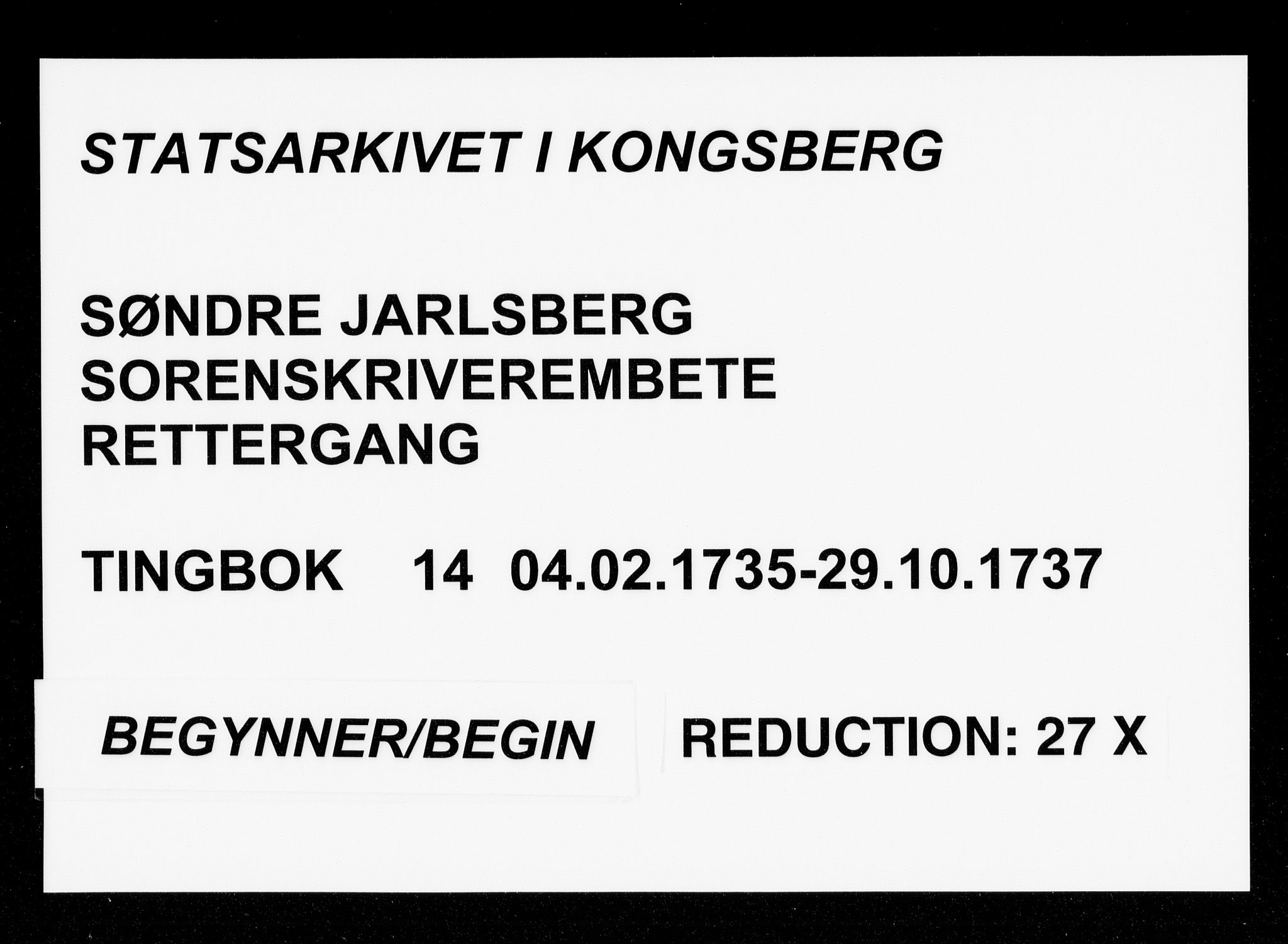 Søndre Jarlsberg sorenskriveri, SAKO/A-129/F/Fa/L0014: Tingbok, 1735-1737