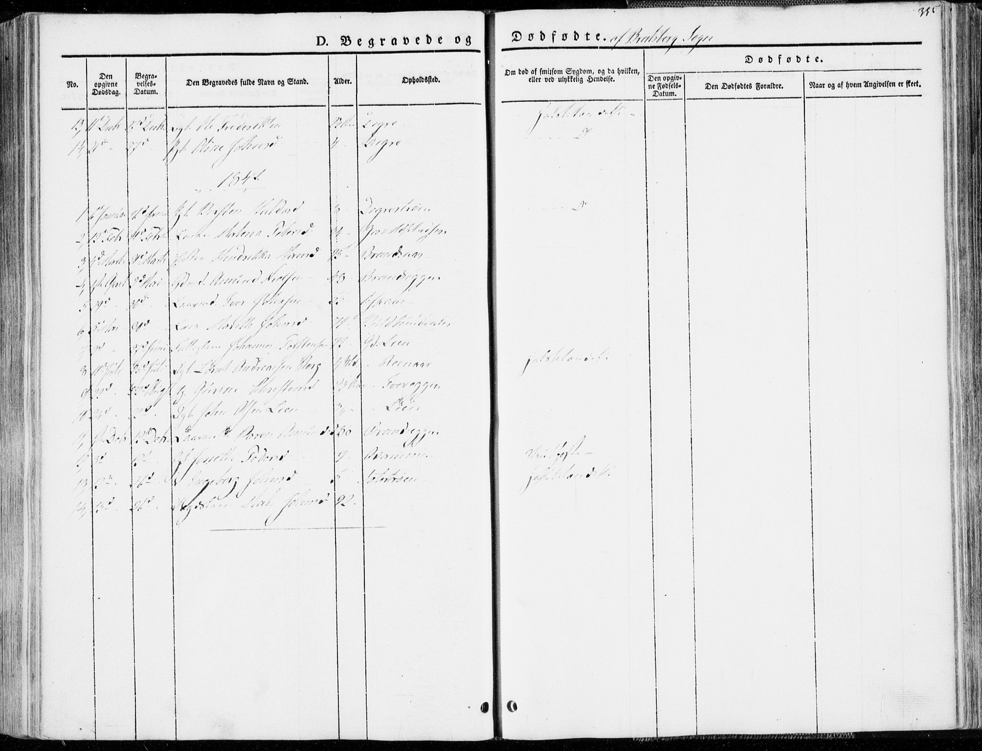 Ministerialprotokoller, klokkerbøker og fødselsregistre - Sør-Trøndelag, AV/SAT-A-1456/606/L0290: Parish register (official) no. 606A05, 1841-1847, p. 335