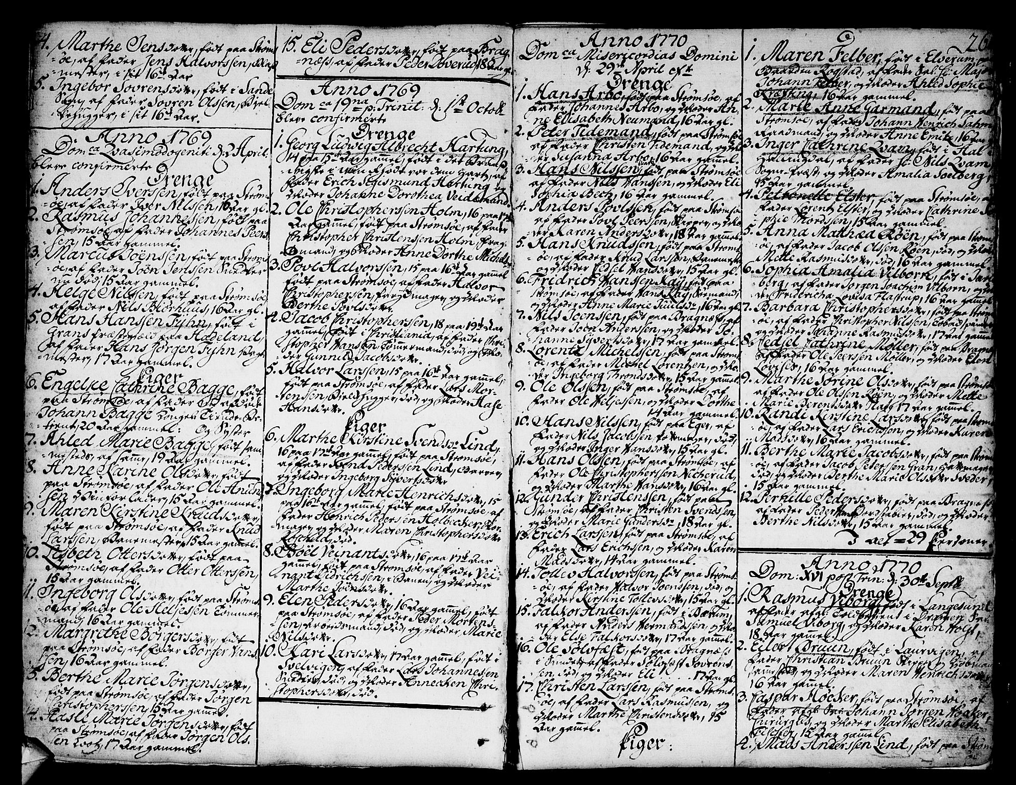 Strømsø kirkebøker, AV/SAKO-A-246/F/Fa/L0008: Parish register (official) no. I 8, 1748-1774, p. 261