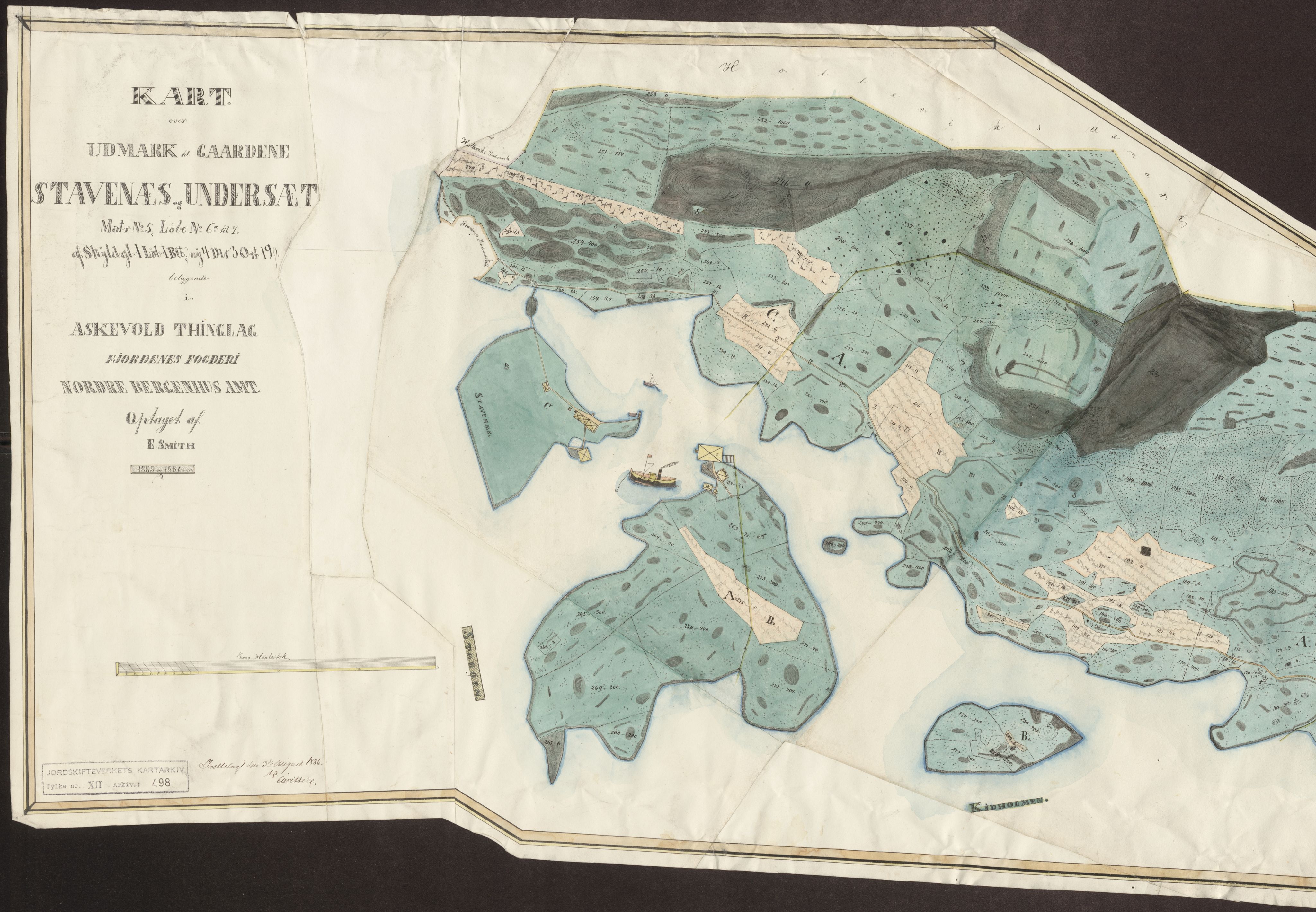 Jordskifteverkets kartarkiv, RA/S-3929/T, 1859-1988, p. 609