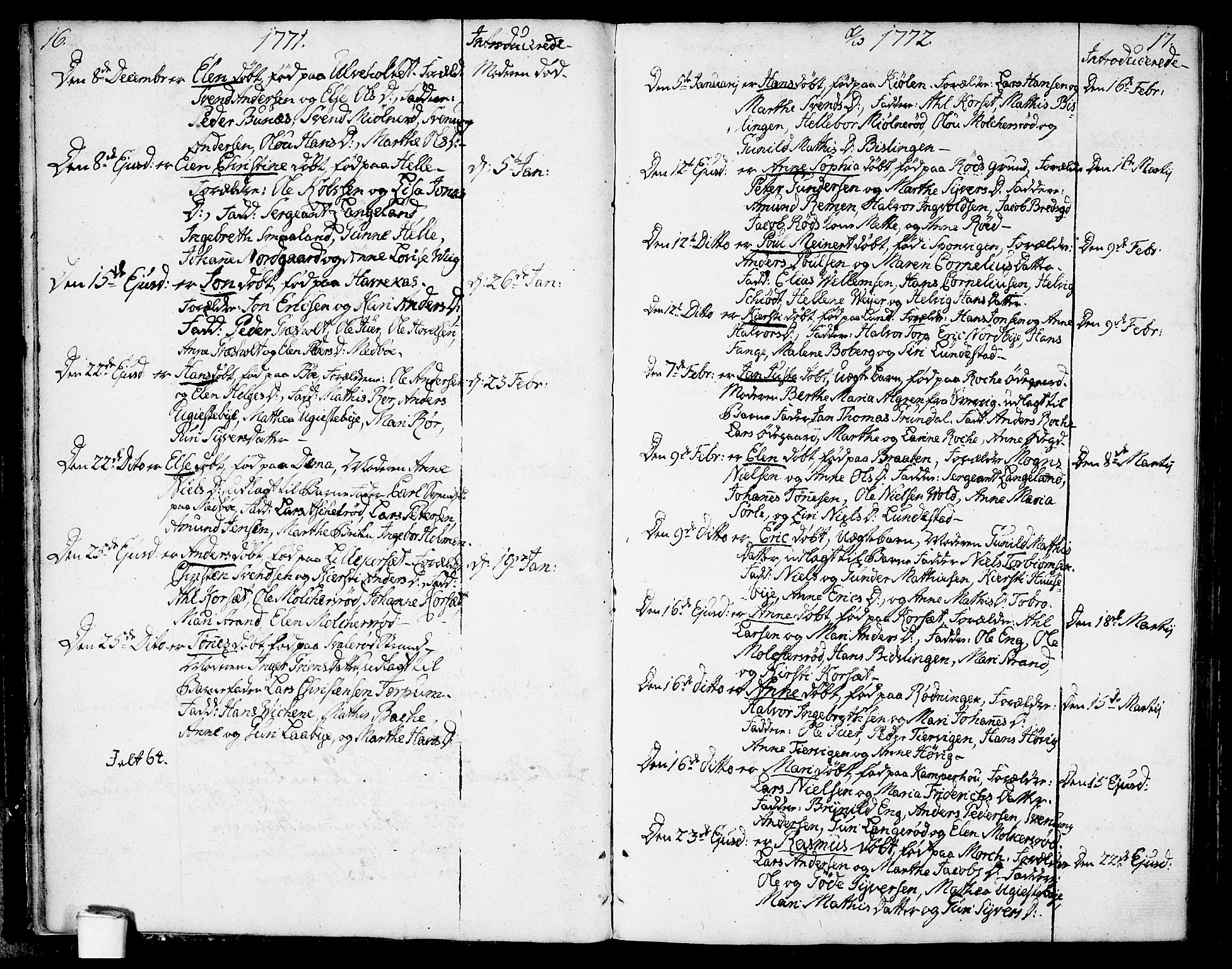 Berg prestekontor Kirkebøker, SAO/A-10902/F/Fa/L0001: Parish register (official) no. I 1, 1770-1814, p. 16-17