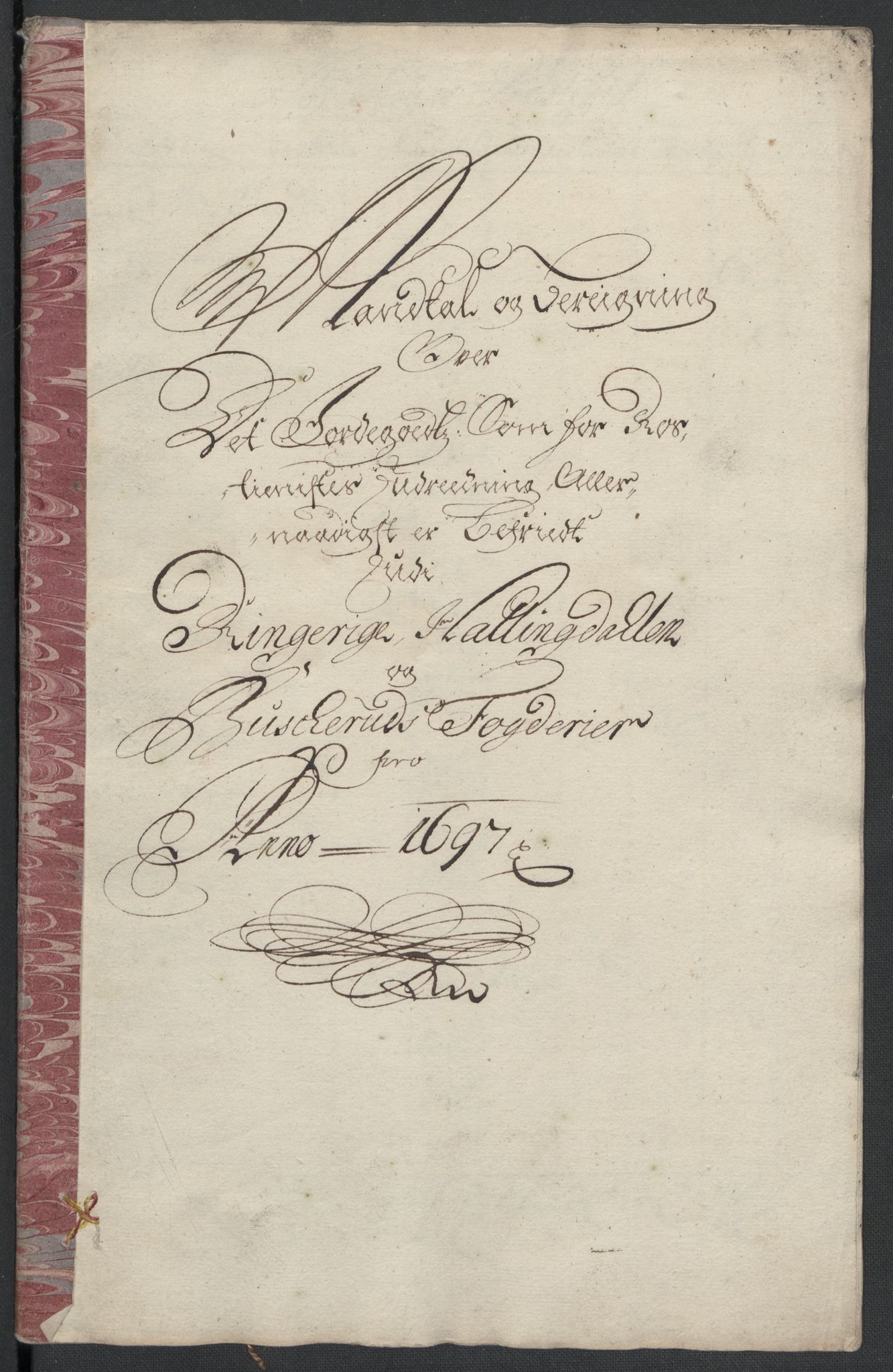 Rentekammeret inntil 1814, Reviderte regnskaper, Fogderegnskap, RA/EA-4092/R22/L1454: Fogderegnskap Ringerike, Hallingdal og Buskerud, 1697, p. 312