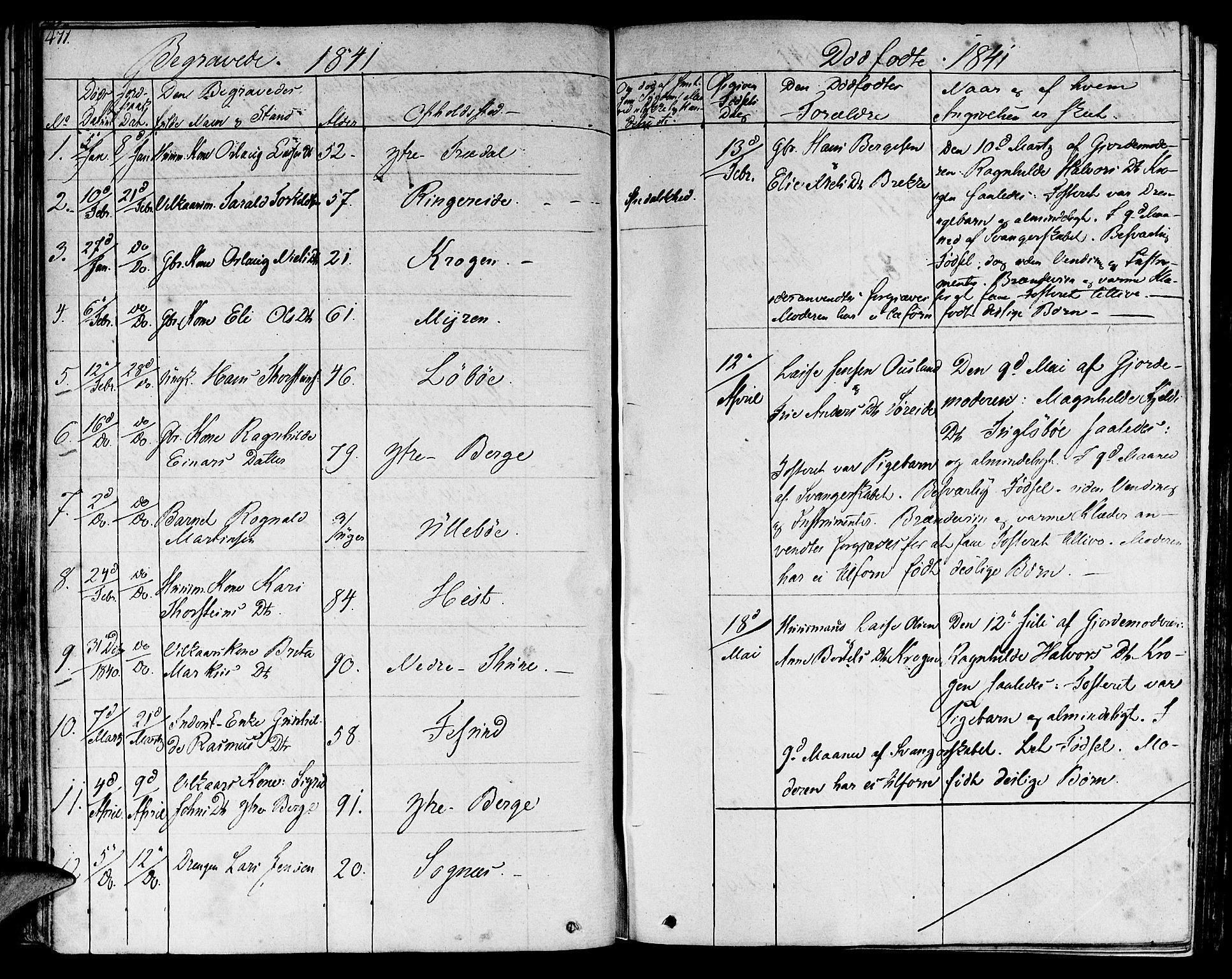 Lavik sokneprestembete, SAB/A-80901: Parish register (official) no. A 2II, 1821-1842, p. 471