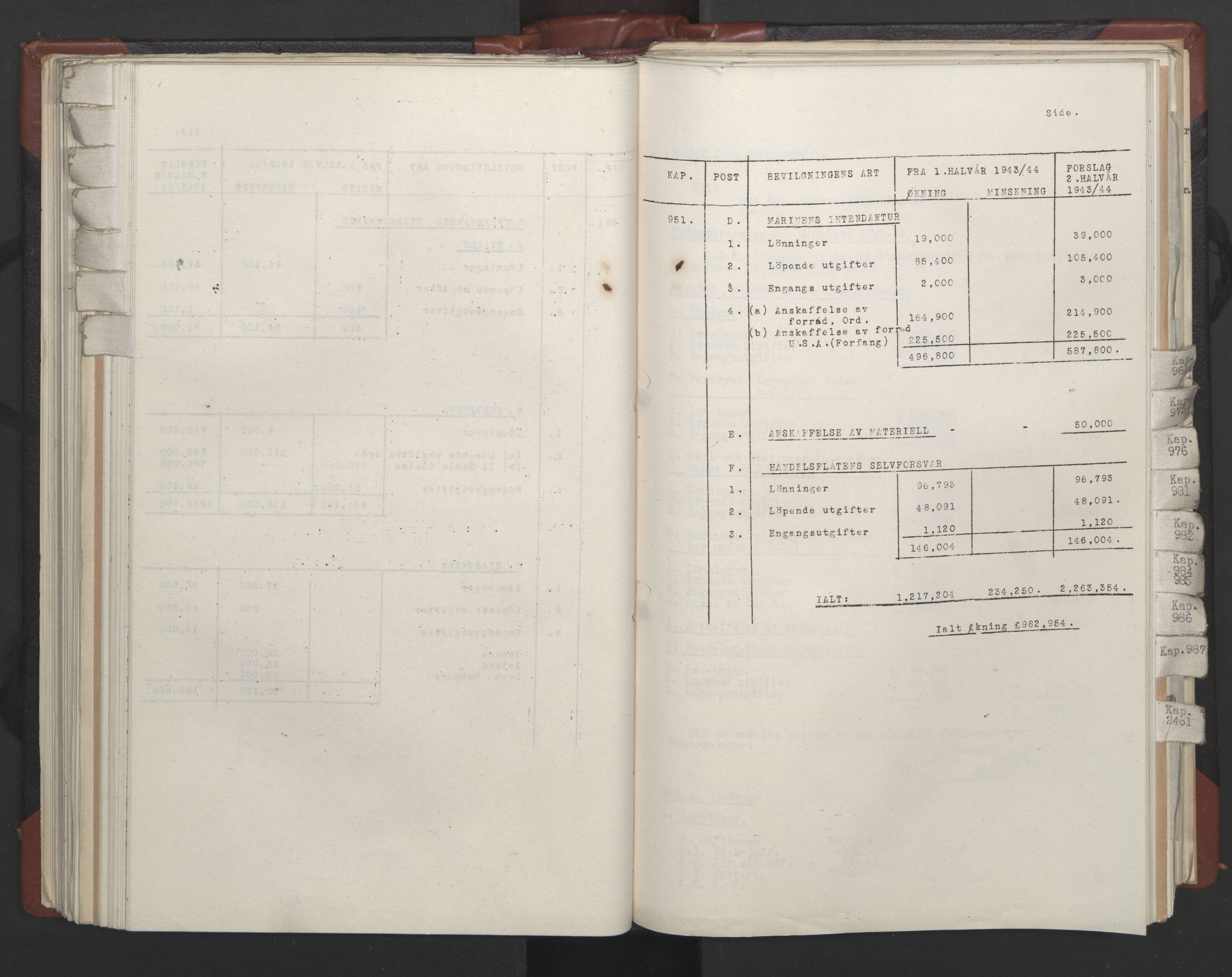 Statsrådssekretariatet, AV/RA-S-1001/A/Ac/L0124: Kgl. res. 14/1-30/6, 1944, p. 190