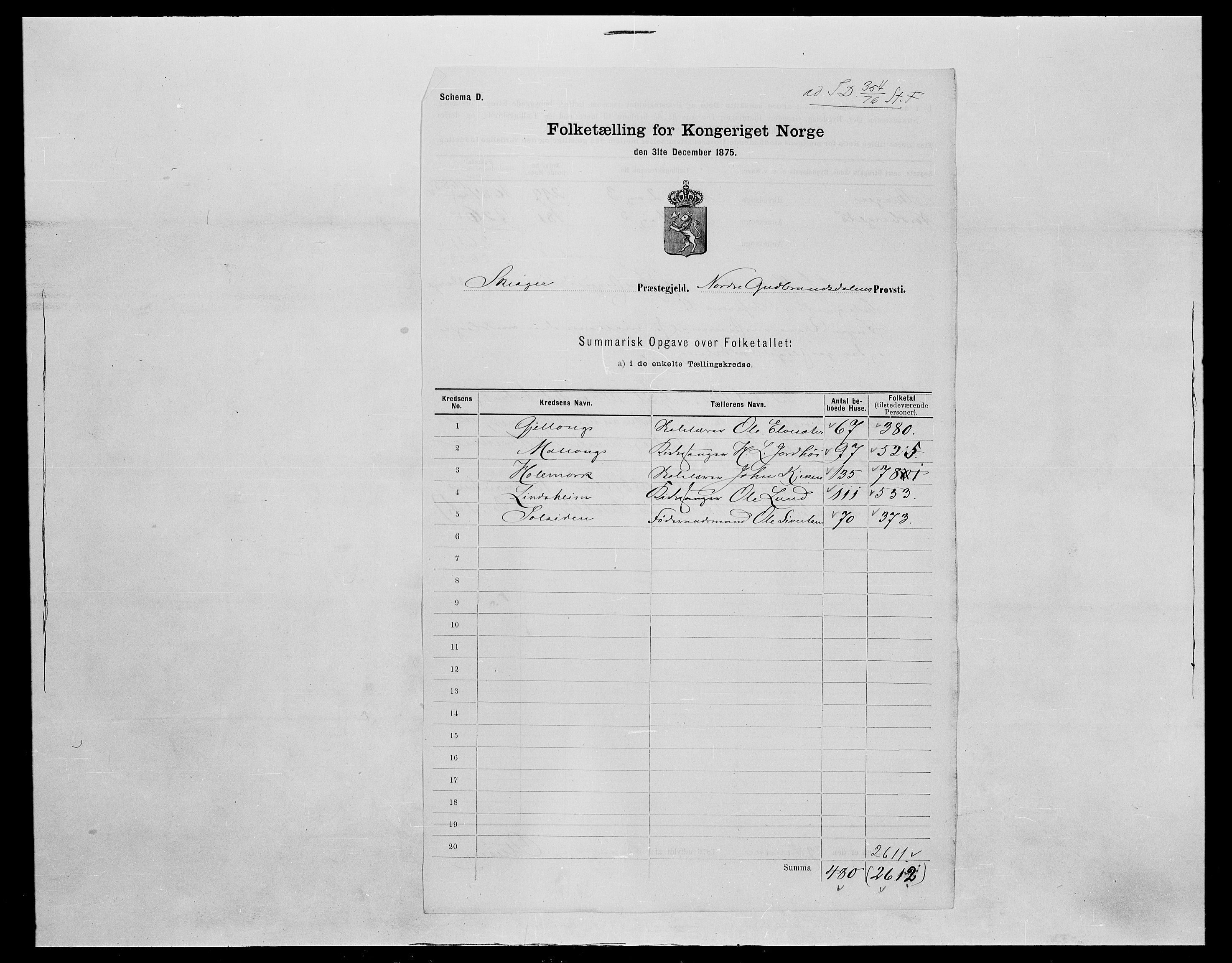 SAH, 1875 census for 0513P Skjåk, 1875, p. 8