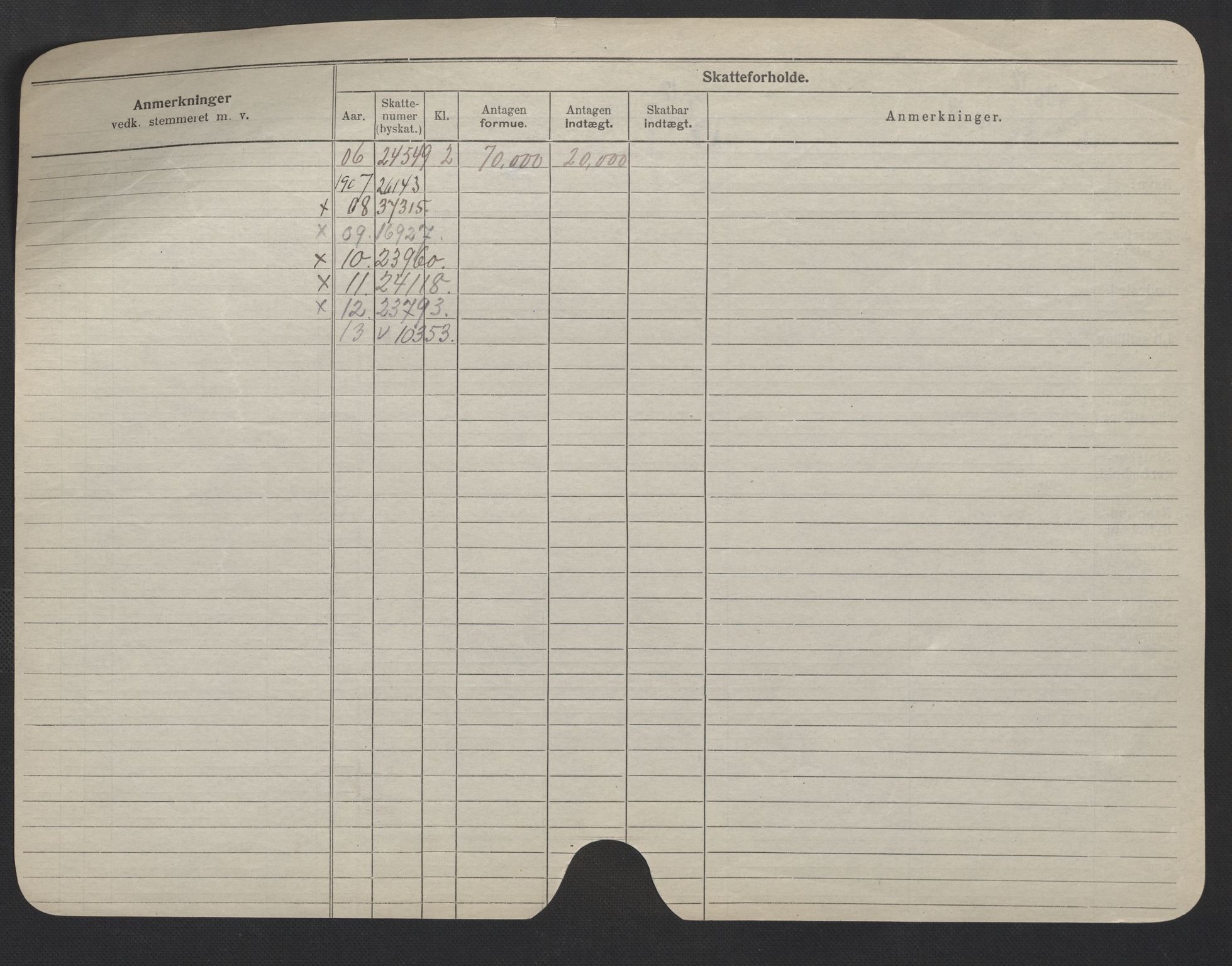 Oslo folkeregister, Registerkort, AV/SAO-A-11715/F/Fa/Fac/L0006: Menn, 1906-1914, p. 176b