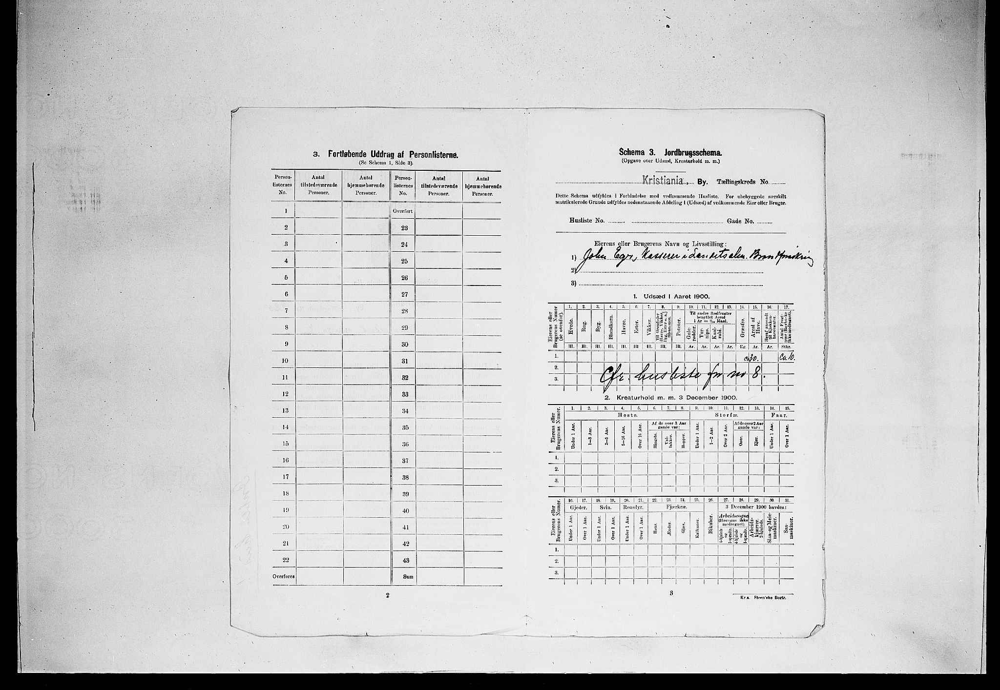 SAO, 1900 census for Kristiania, 1900, p. 22659