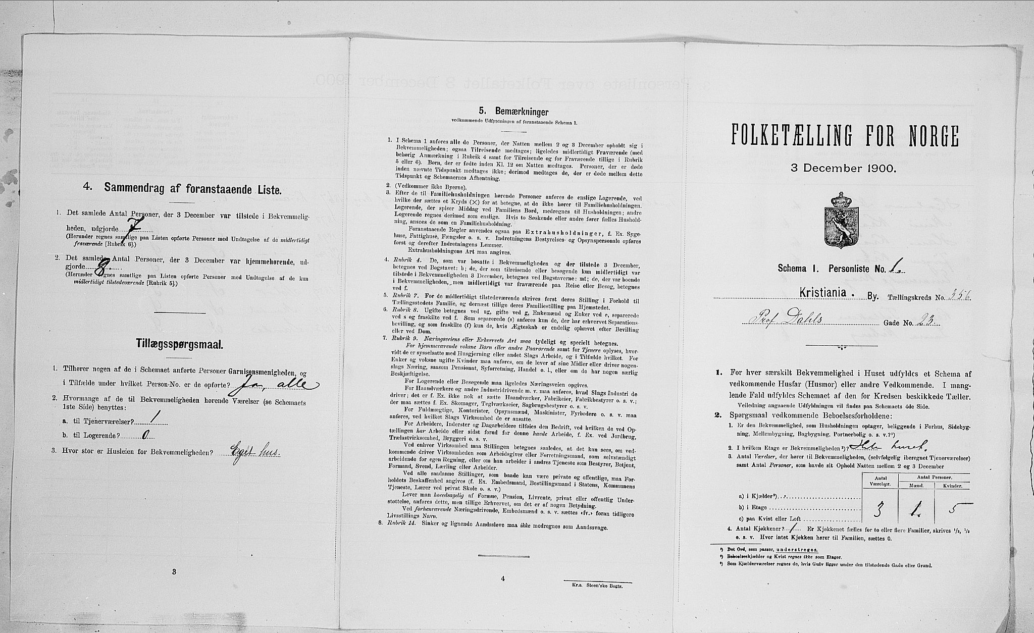 SAO, 1900 census for Kristiania, 1900, p. 73281