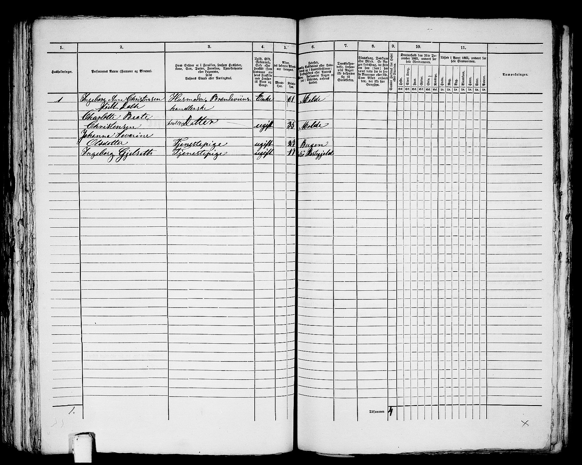 RA, 1865 census for Molde, 1865, p. 247