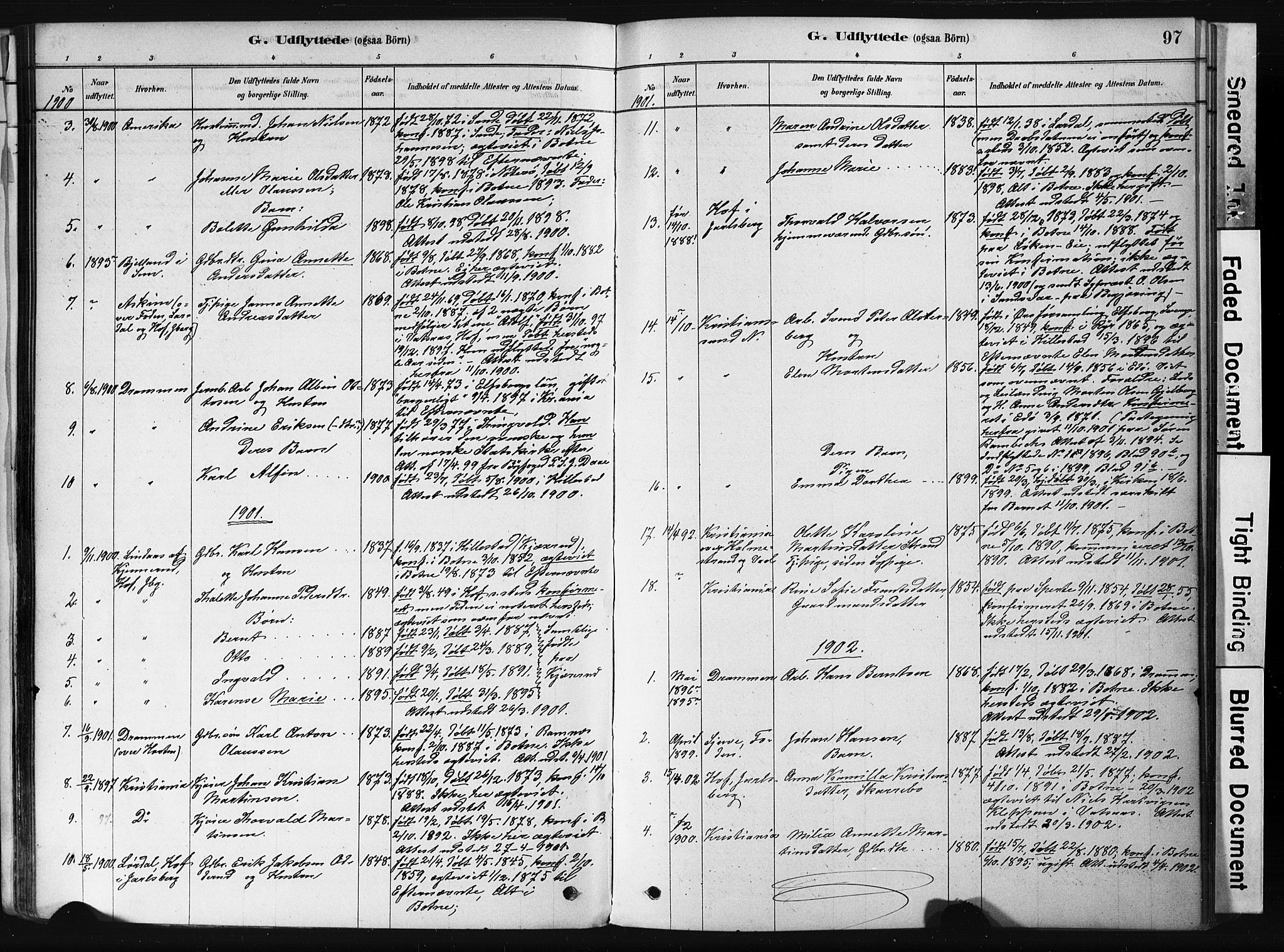 Botne kirkebøker, AV/SAKO-A-340/F/Fb/L0001: Parish register (official) no. II 1, 1878-1902, p. 97