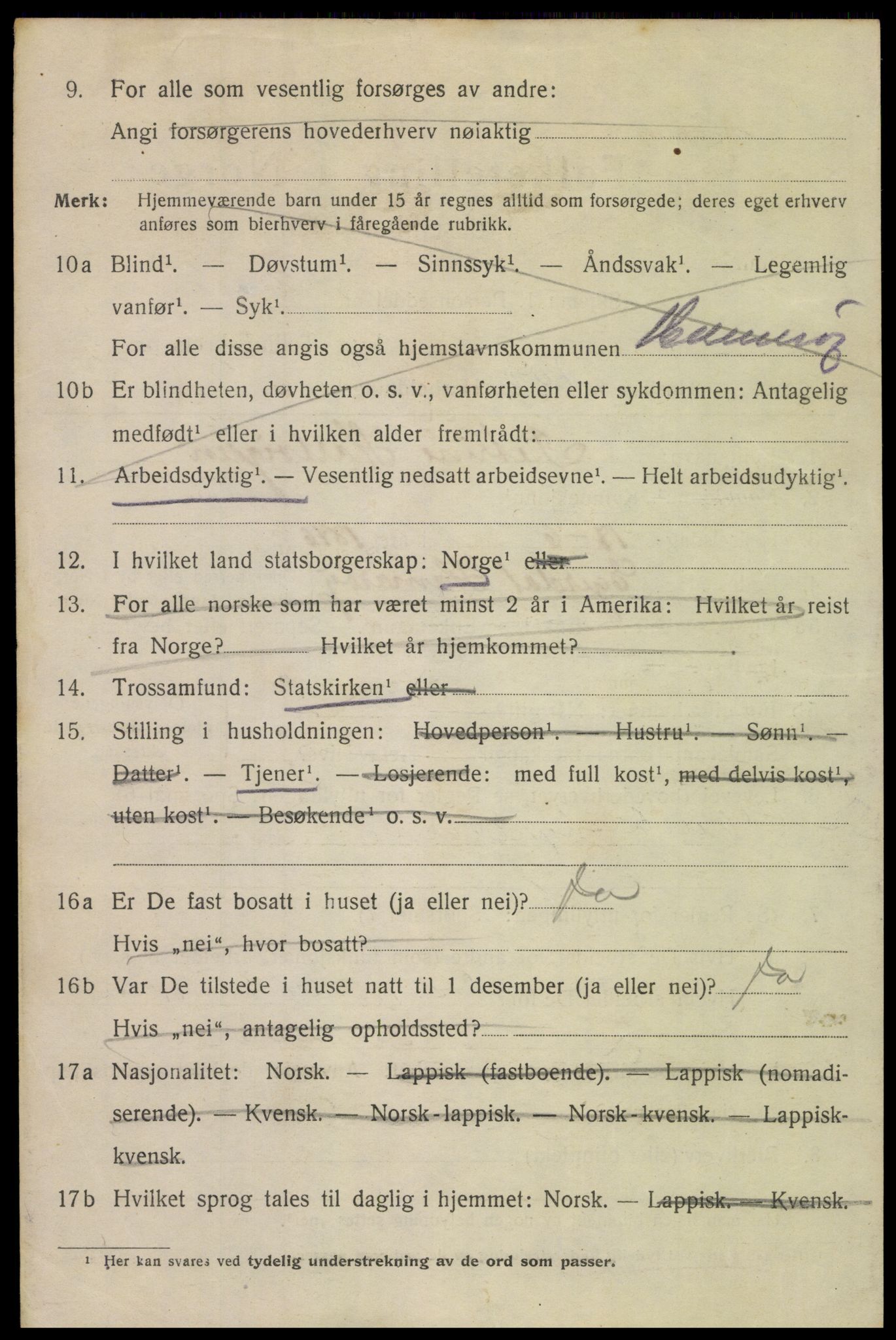 SAT, 1920 census for Svolvær, 1920, p. 5515