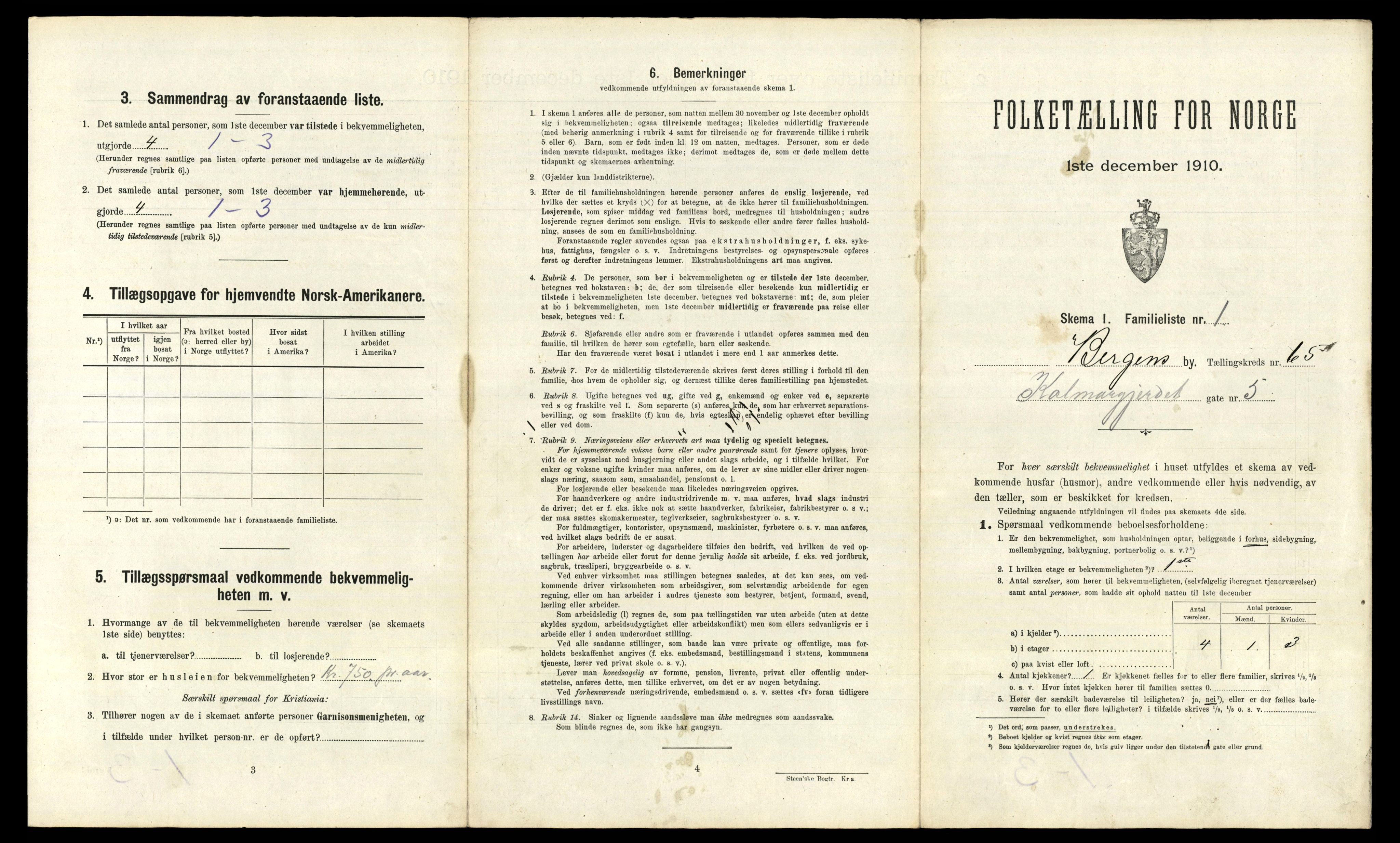 RA, 1910 census for Bergen, 1910, p. 22245