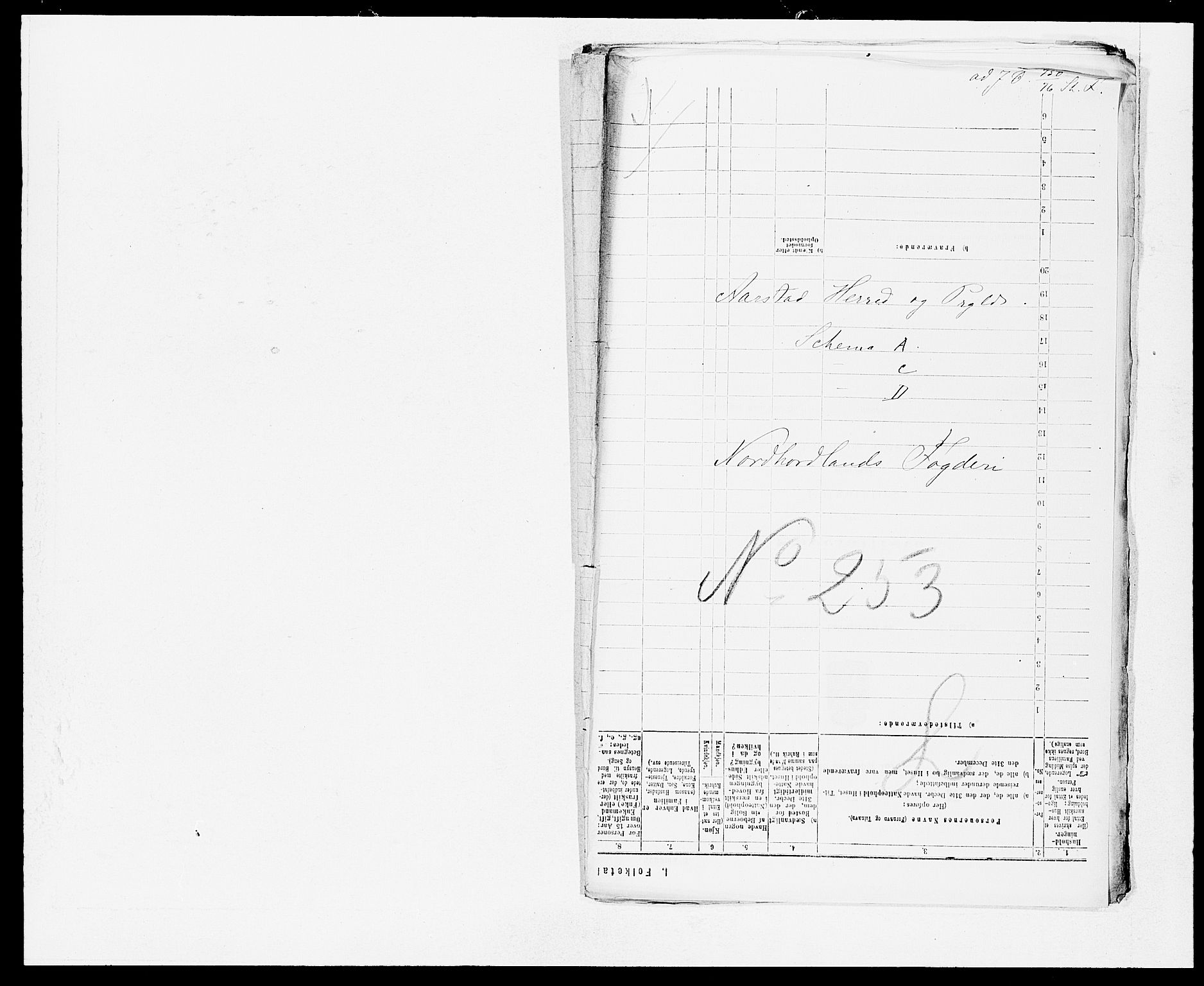 SAB, 1875 census for 1280P Årstad, 1875, p. 1