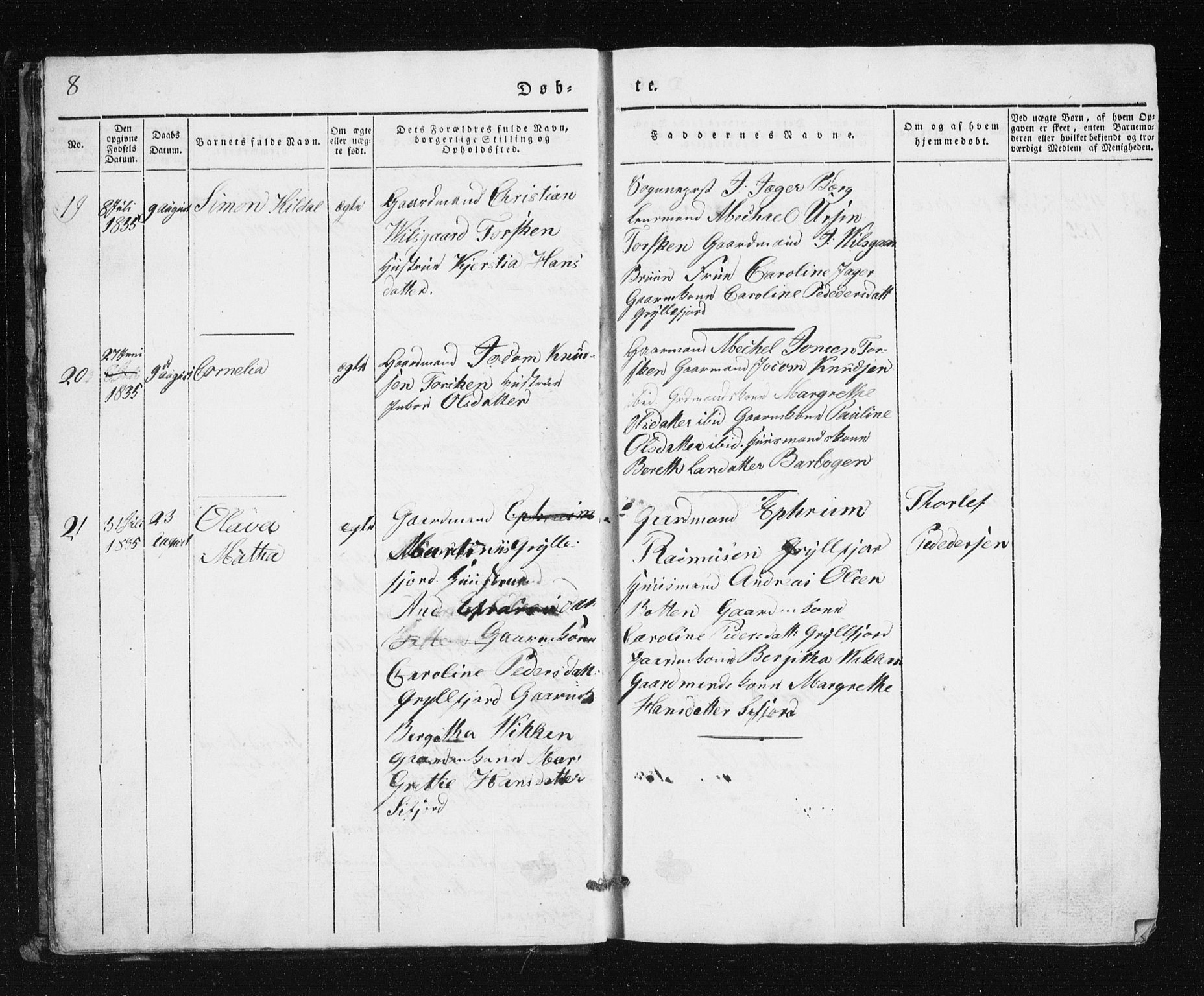 Berg sokneprestkontor, SATØ/S-1318/G/Ga/Gab/L0011klokker: Parish register (copy) no. 11, 1833-1878, p. 8