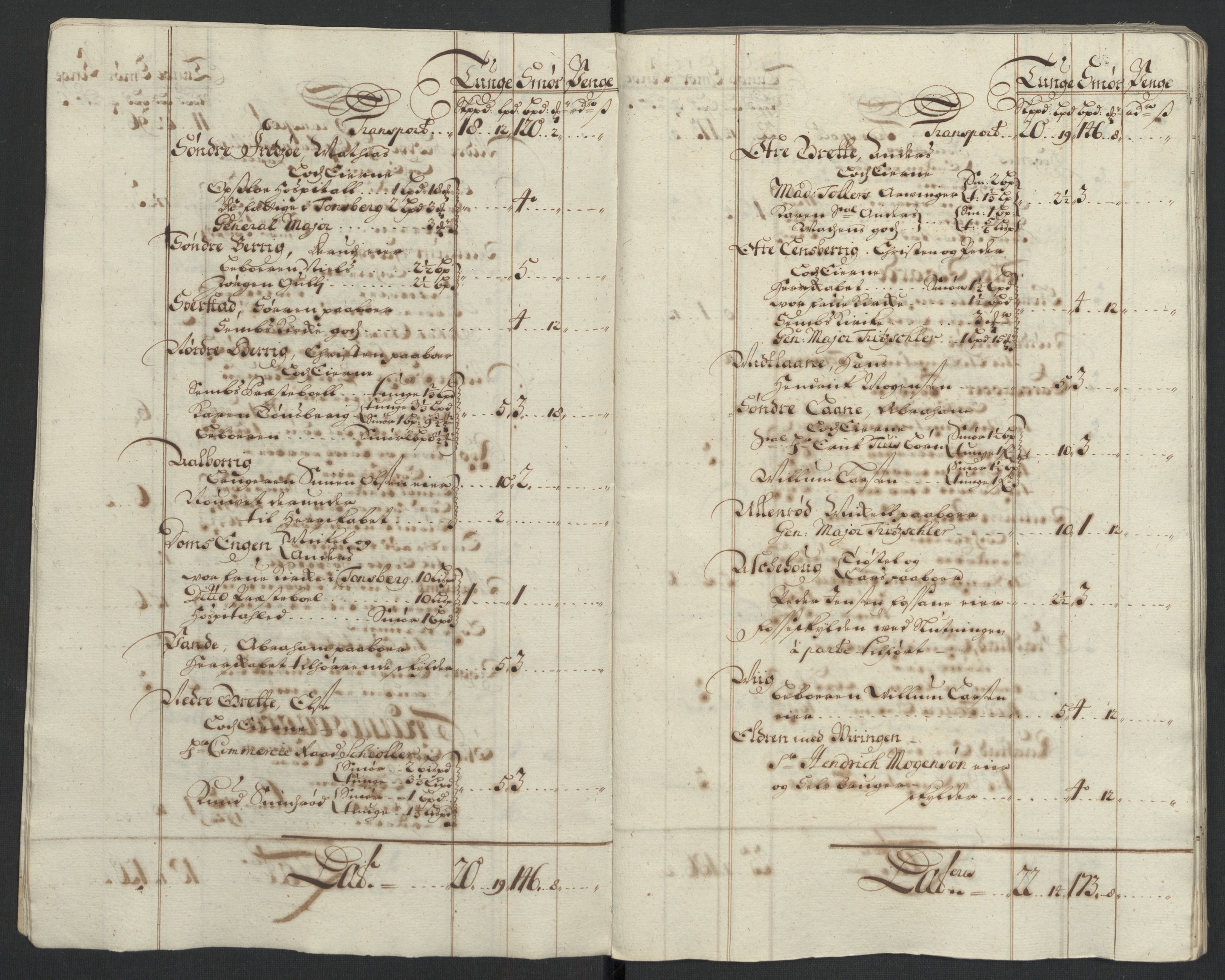 Rentekammeret inntil 1814, Reviderte regnskaper, Fogderegnskap, AV/RA-EA-4092/R32/L1872: Fogderegnskap Jarlsberg grevskap, 1706-1707, p. 23