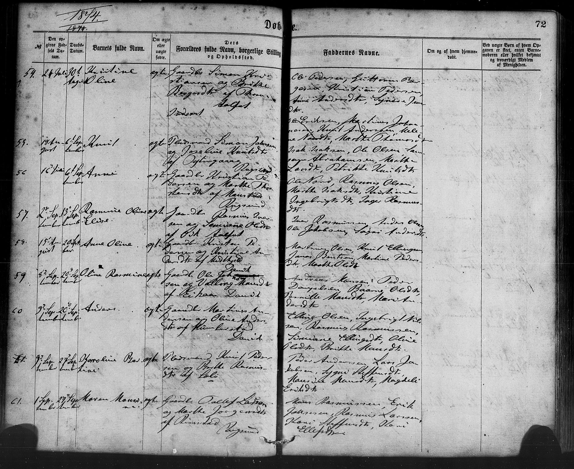 Davik sokneprestembete, AV/SAB-A-79701/H/Haa/Haaa/L0006: Parish register (official) no. A 6, 1867-1881, p. 72