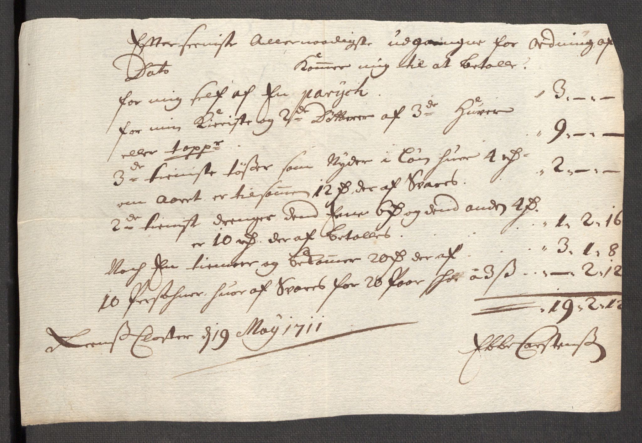 Rentekammeret inntil 1814, Reviderte regnskaper, Fogderegnskap, AV/RA-EA-4092/R57/L3860: Fogderegnskap Fosen, 1711, p. 298