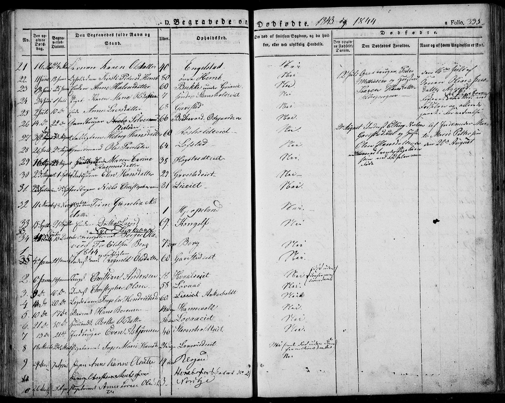 Lardal kirkebøker, SAKO/A-350/F/Fa/L0006: Parish register (official) no. I 6, 1835-1860, p. 335