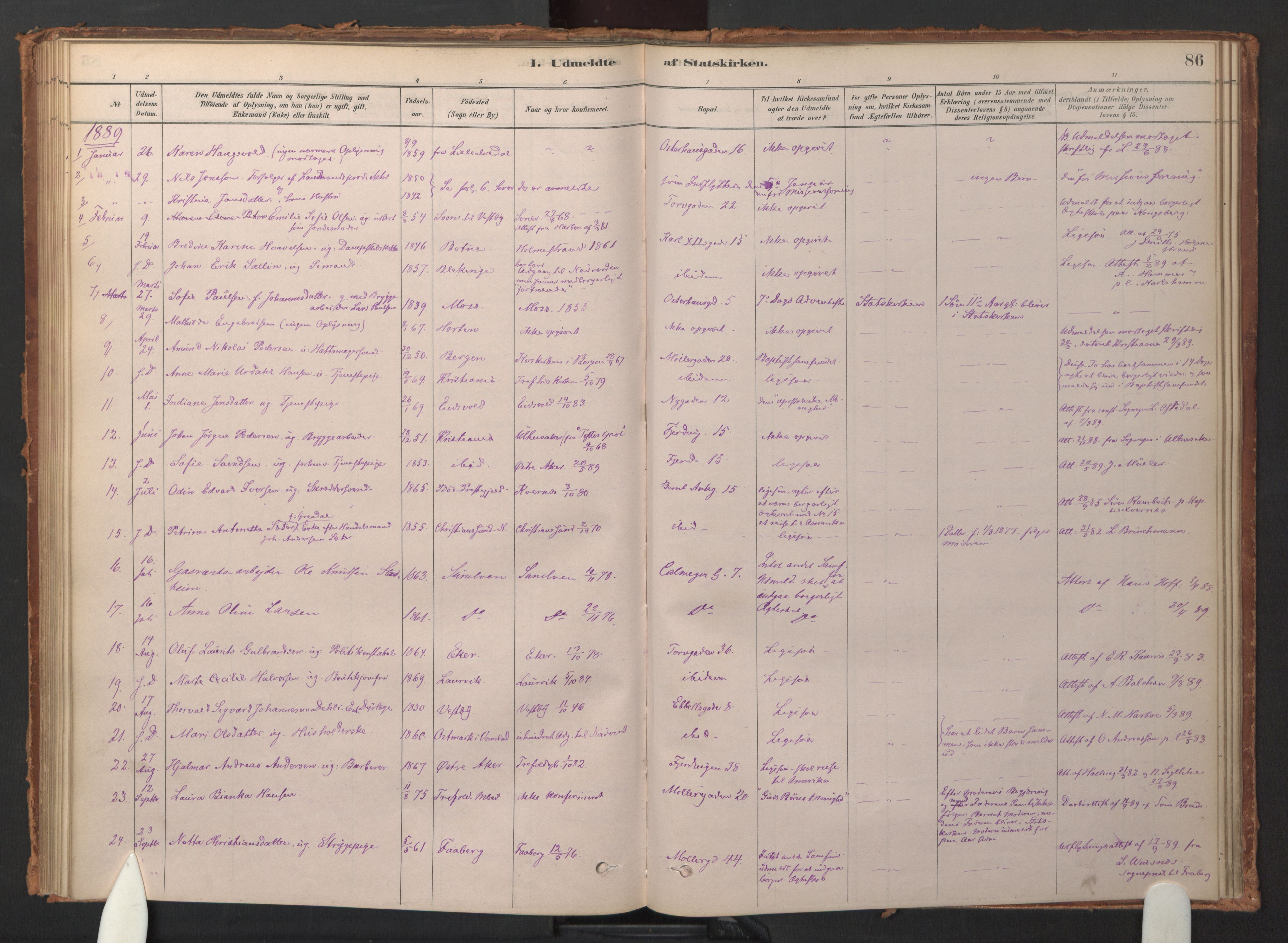 Jakob prestekontor Kirkebøker, AV/SAO-A-10850/F/Fa/L0015: Parish register (official) no. 15, 1878-1983, p. 86