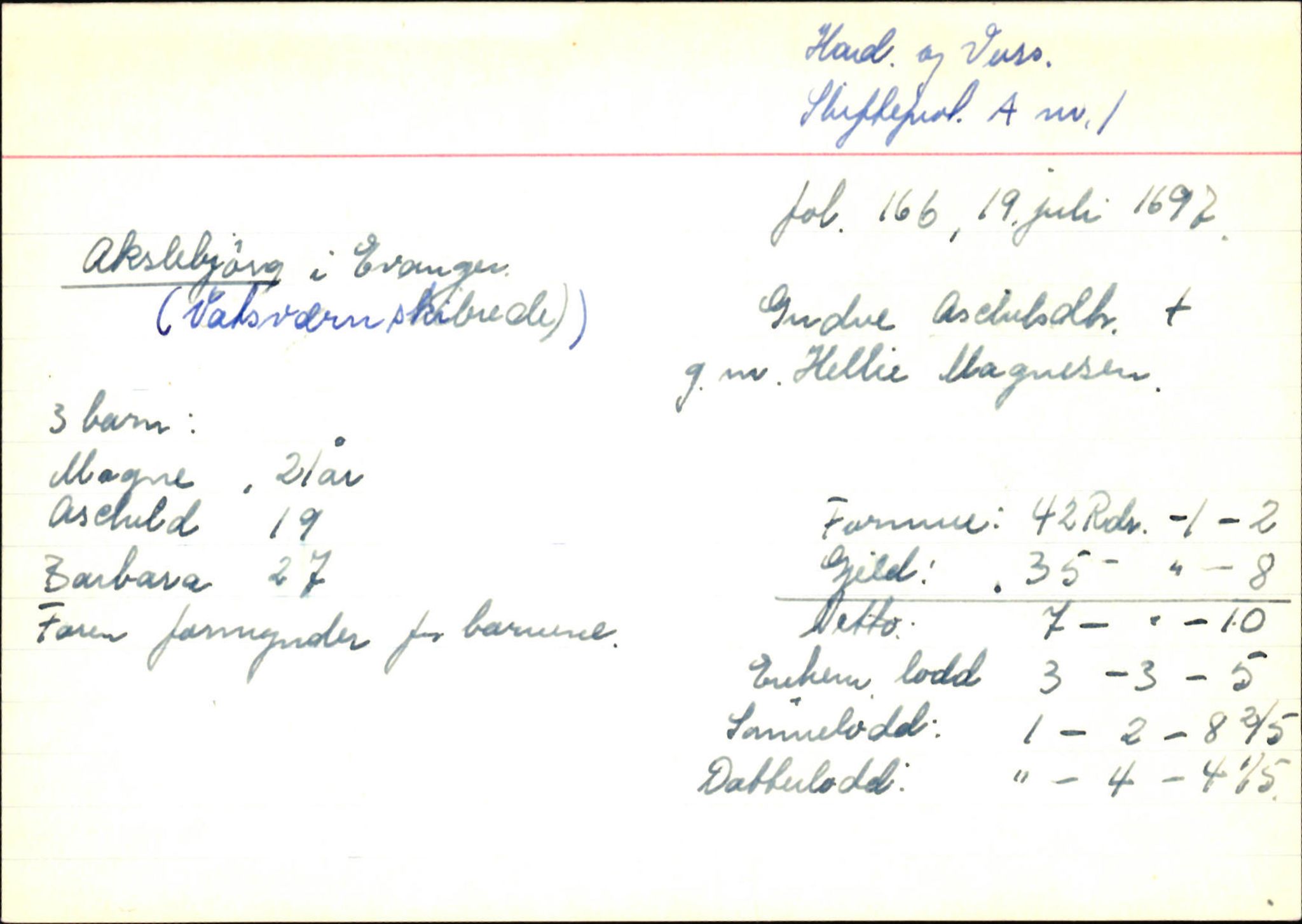 Skiftekort ved Statsarkivet i Bergen, SAB/SKIFTEKORT/002/L0001: Skifteprotokoll nr. 1-3, 1695-1721, p. 525