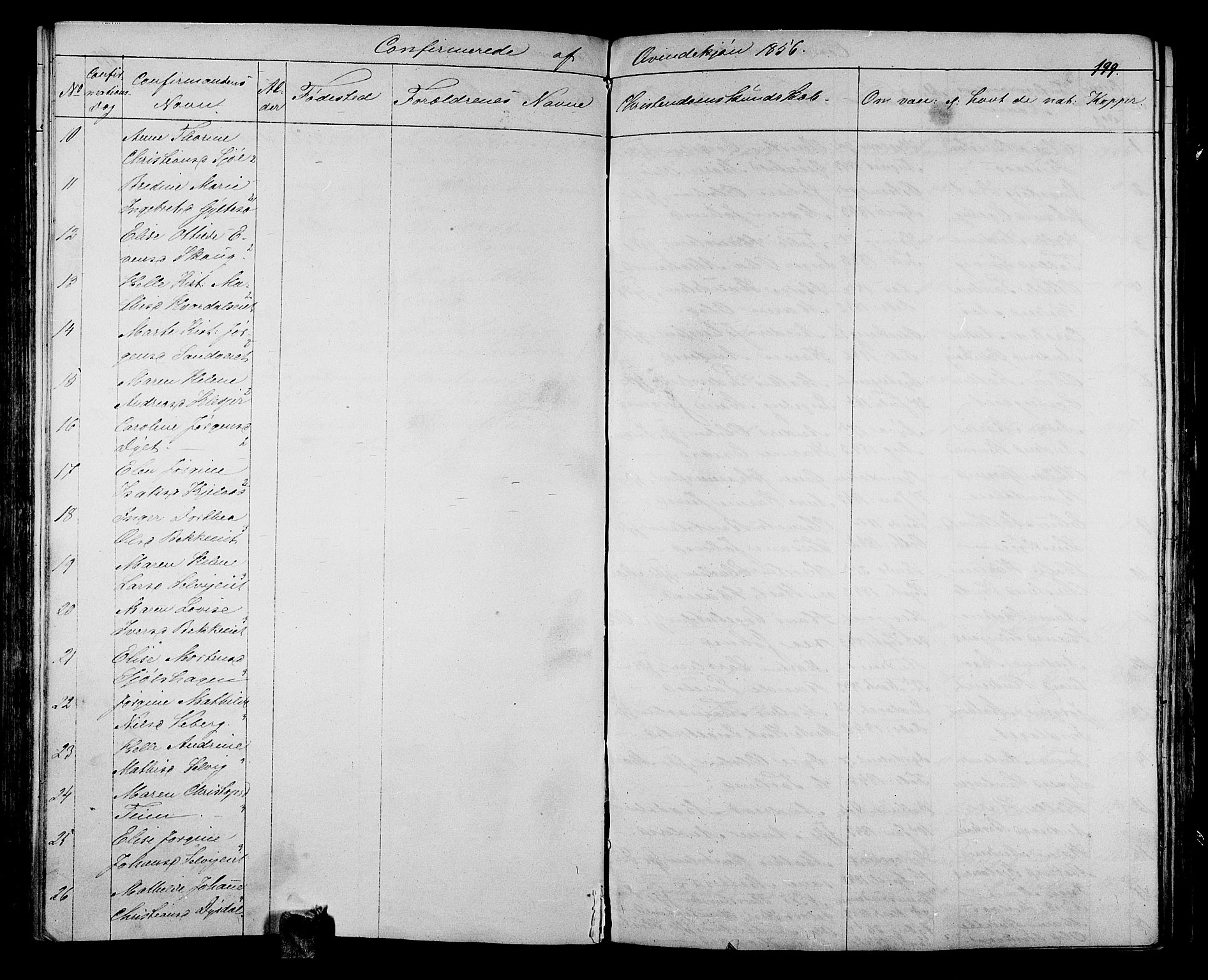 Sande Kirkebøker, AV/SAKO-A-53/G/Ga/L0002: Parish register (copy) no. 2, 1847-1863, p. 199